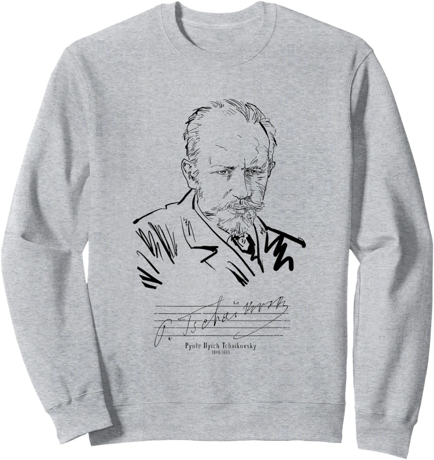 Tchaikovsky-Russian composer-Classical Music Sweatshirt - Sweatshirt | Ash