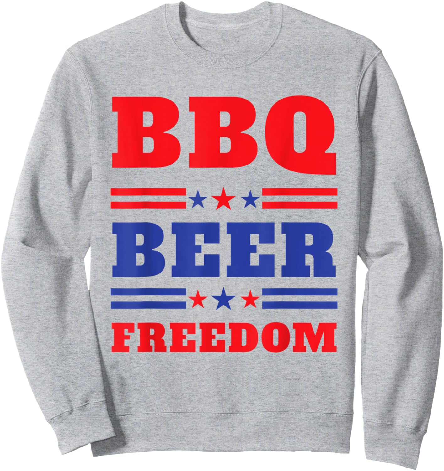 BBQ Beer Freedom 2020 Proud Men Sweatshirt - Sweatshirt | Ash
