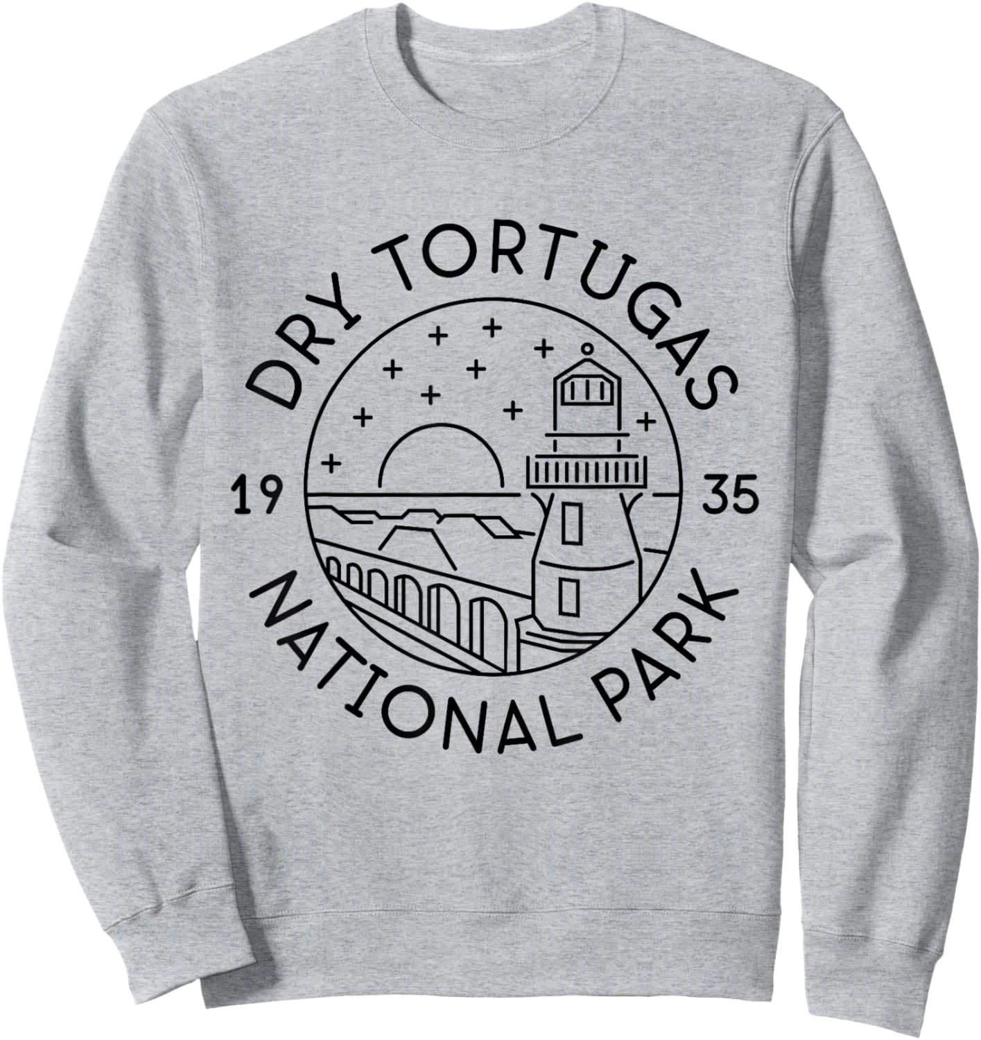 Dry Tortugas National Park 1935 Florida Sweatshirt - Sweatshirt | Ash