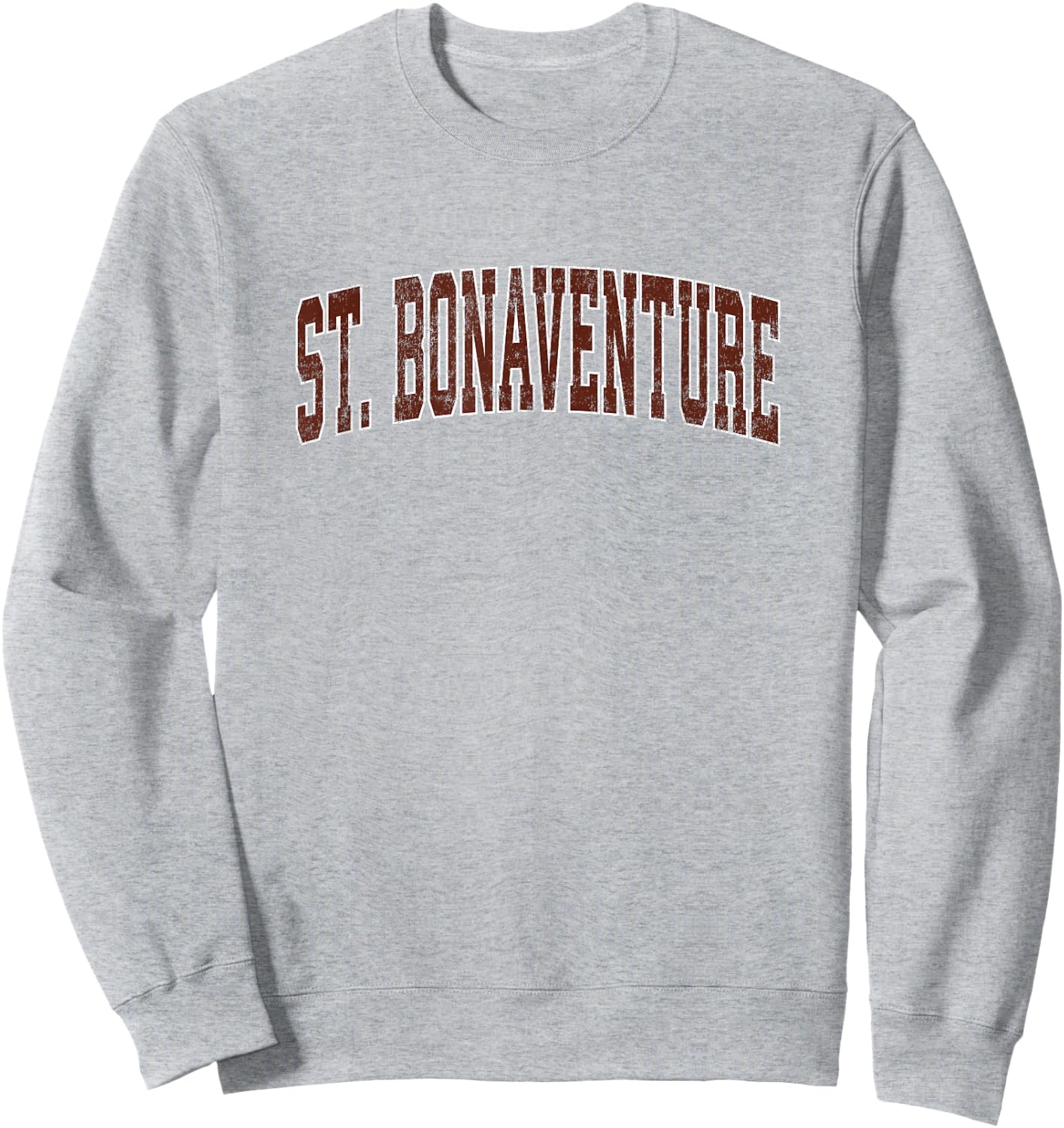 St. Bonaventure New York NY Vintage Athletic Sports Sweatshirt - Sweatshirt | Ash