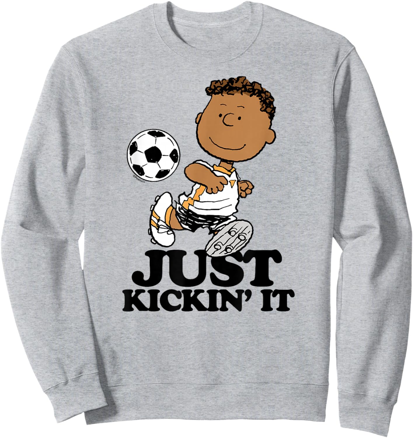 Peanuts - Franklin Soccer Just Kickin It Sweatshirt - Sweatshirt | Ash