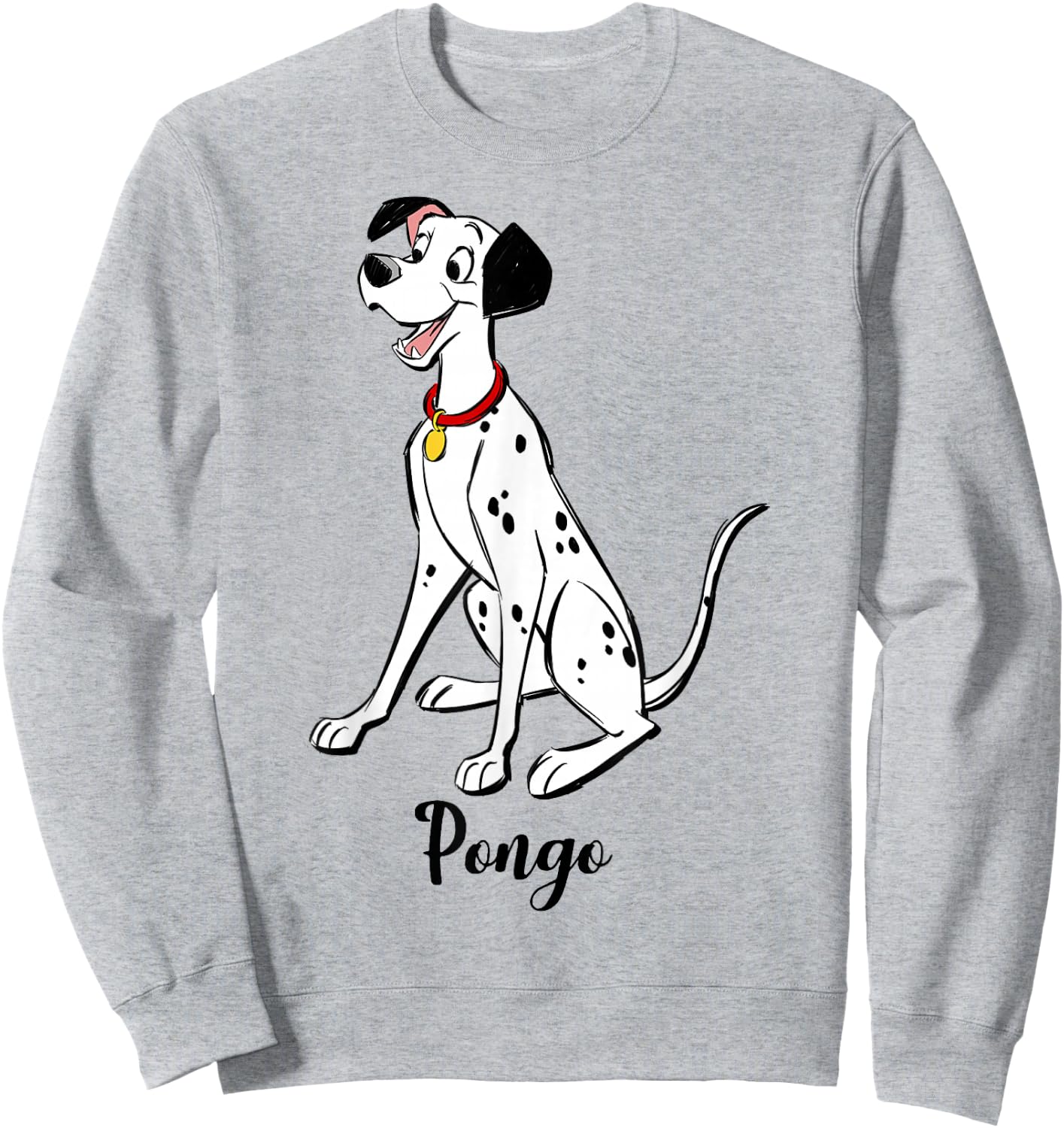 Disney 101 Dalmatians Pongo Portrait Sweatshirt - Sweatshirt | Ash