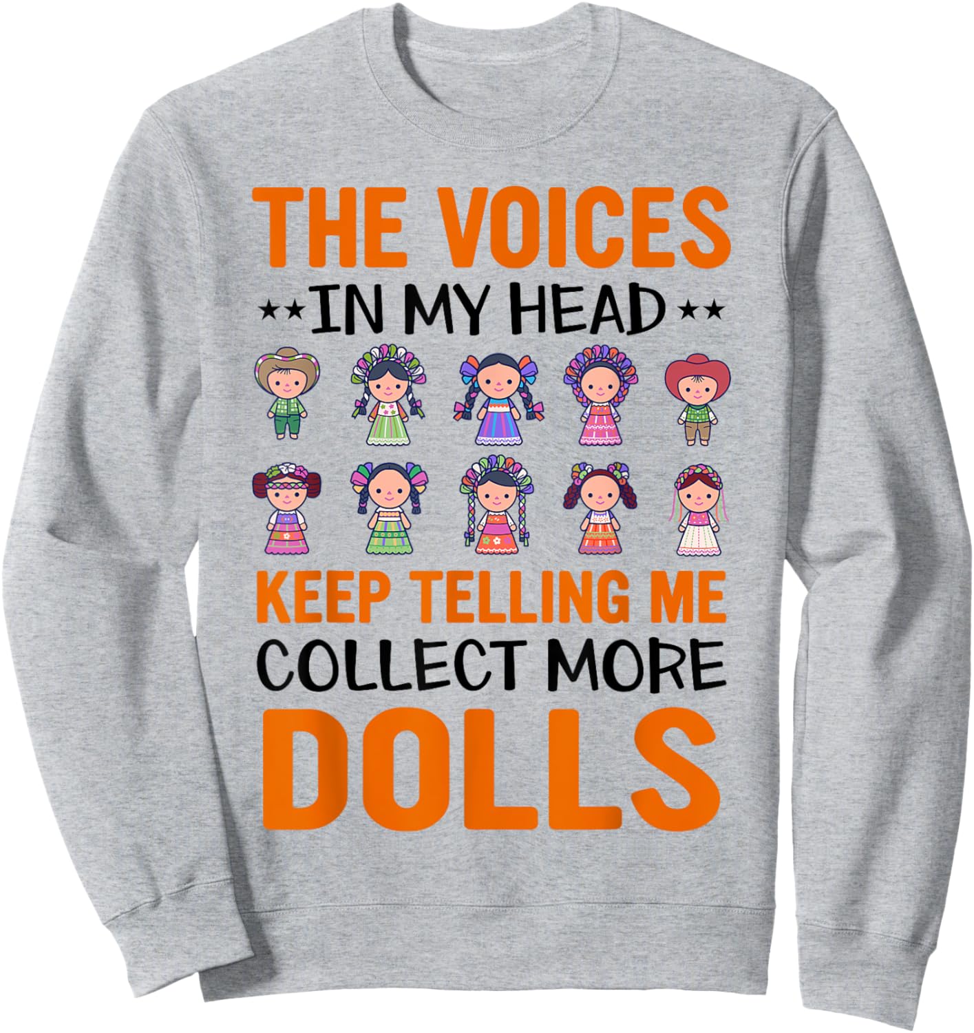 Collectible Doll Porcelain Doll Antique Doll Lover Sweatshirt - Sweatshirt | Ash