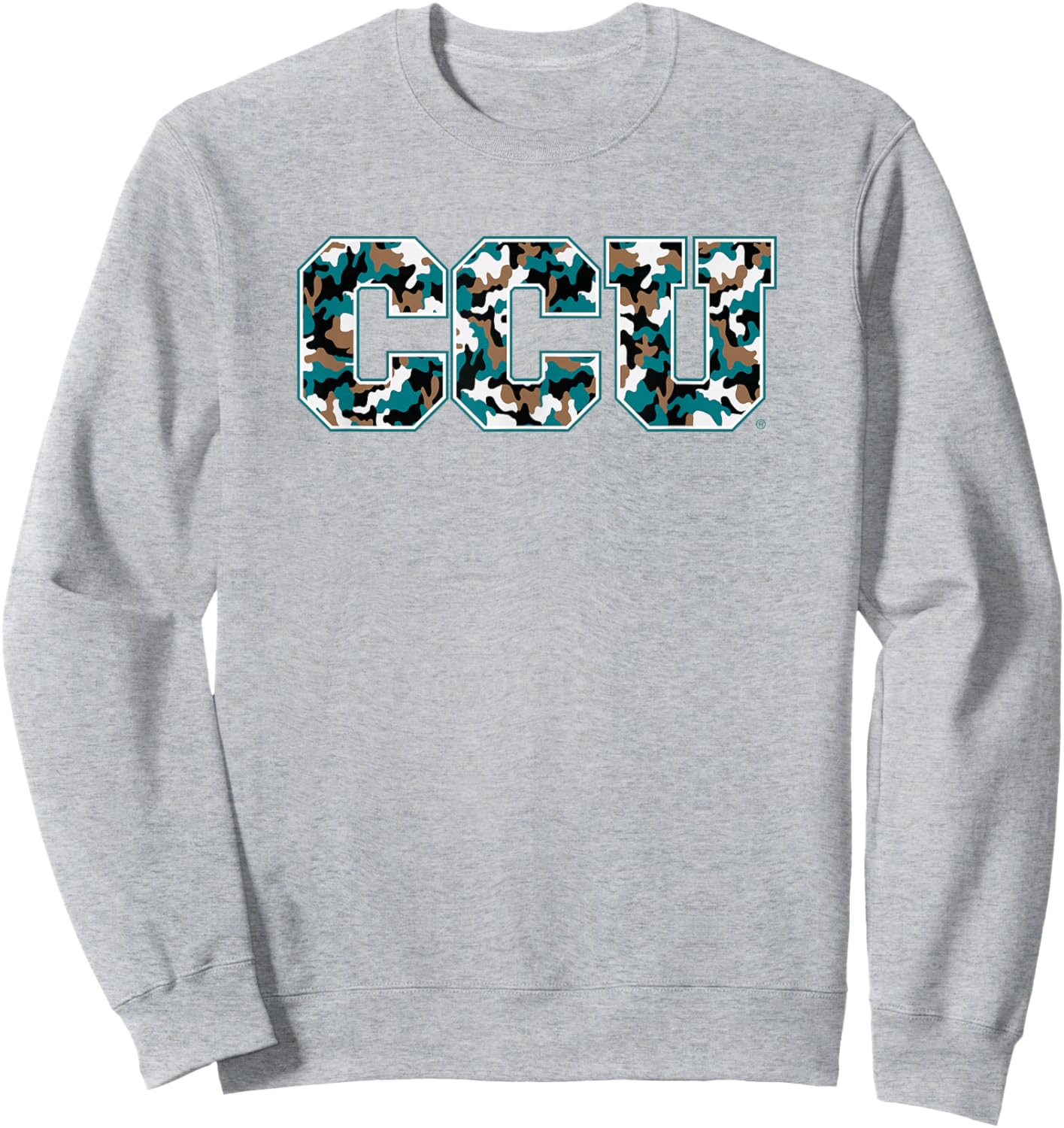 Coastal Carolina University CCU Camo Sweatshirt - Sweatshirt | Ash