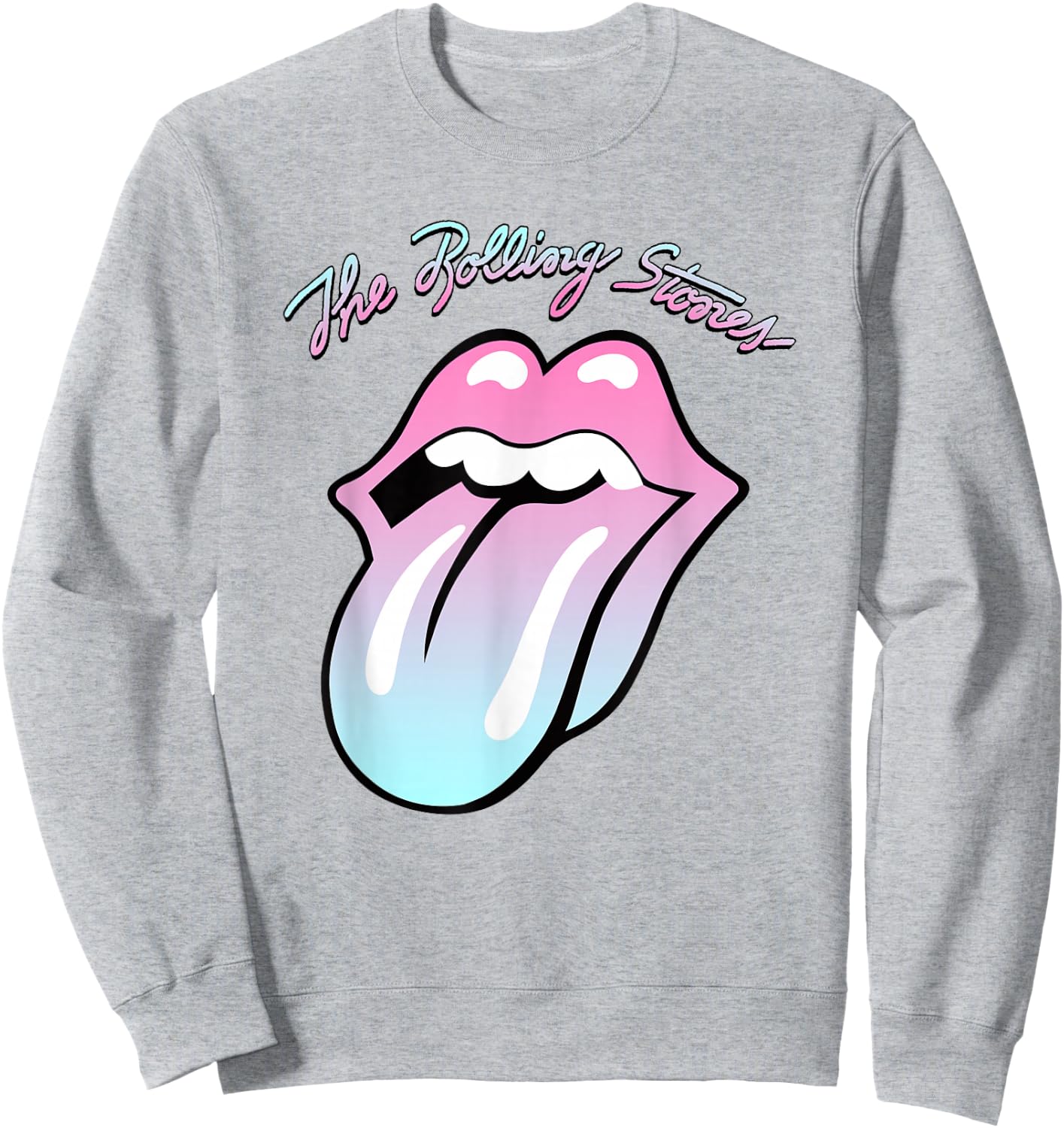 Official Rolling Stones Gradient Tongue Sweatshirt - Sweatshirt | Ash