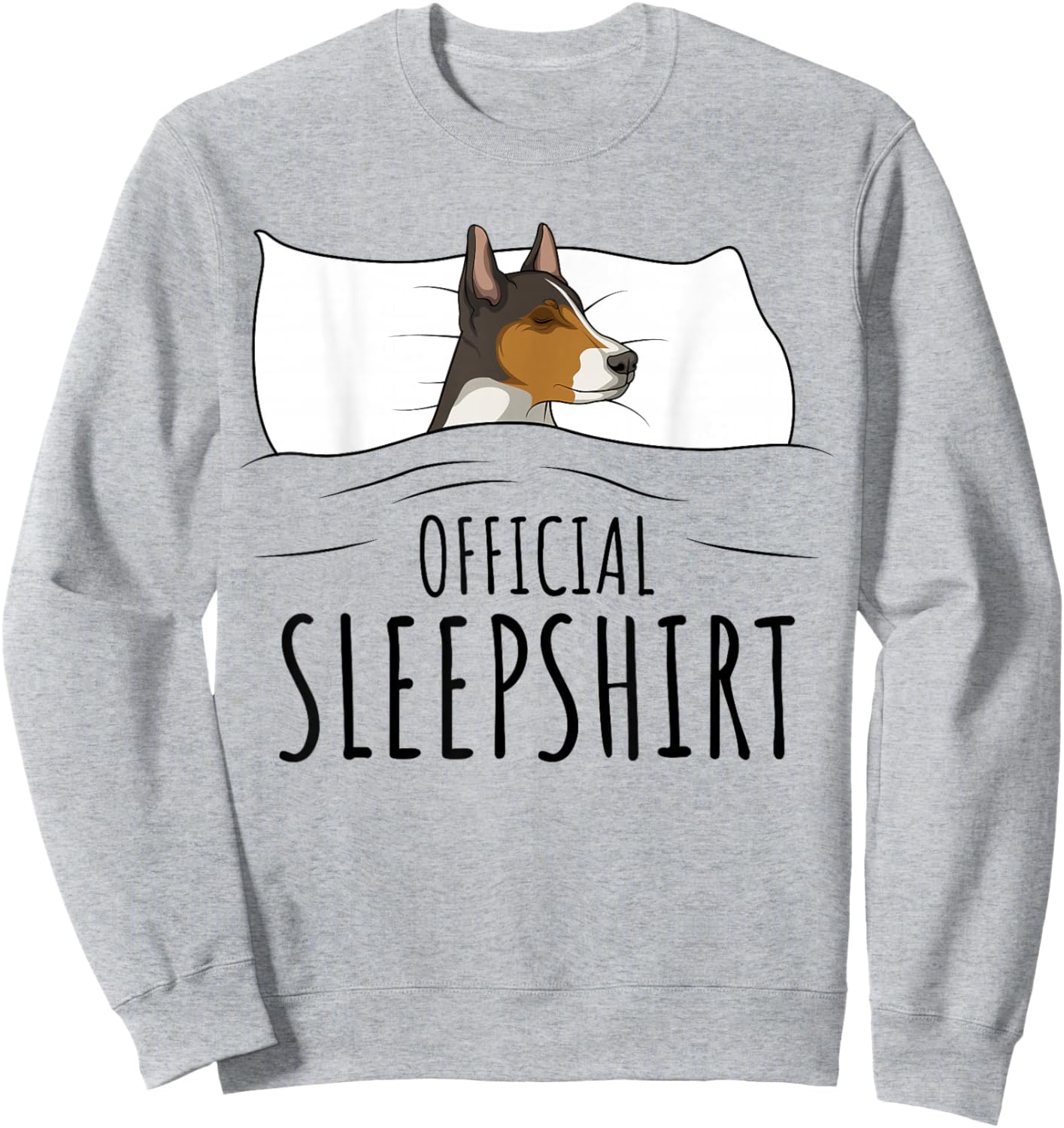 Rat Terrier Dog Official Sleepshirt Sweatshirt - Sweatshirt | Ash