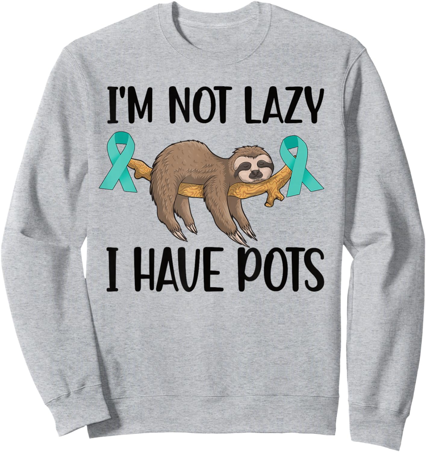 POTS Warrior Postural Orthostatic Tachycardia Syndrome Sweatshirt - Sweatshirt | Ash