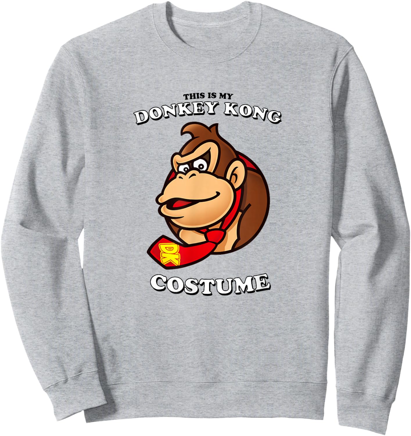 Super Mario Halloween This Is My Donkey Kong Costume Sweatshirt - Sweatshirt | Ash