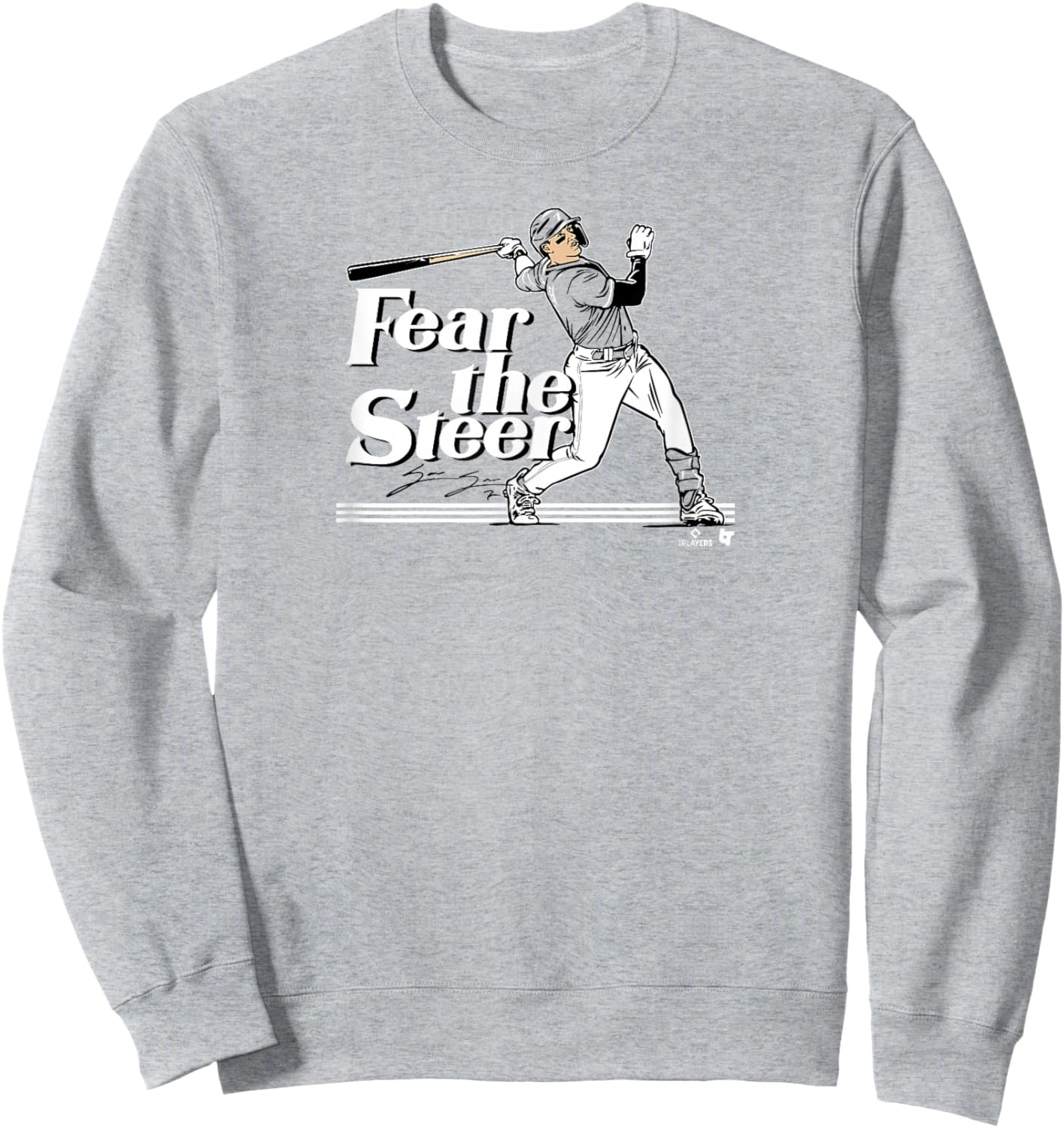 Spencer Steer - Fear the Steer - Cincinnati Baseball Sweatshirt - Sweatshirt | Ash