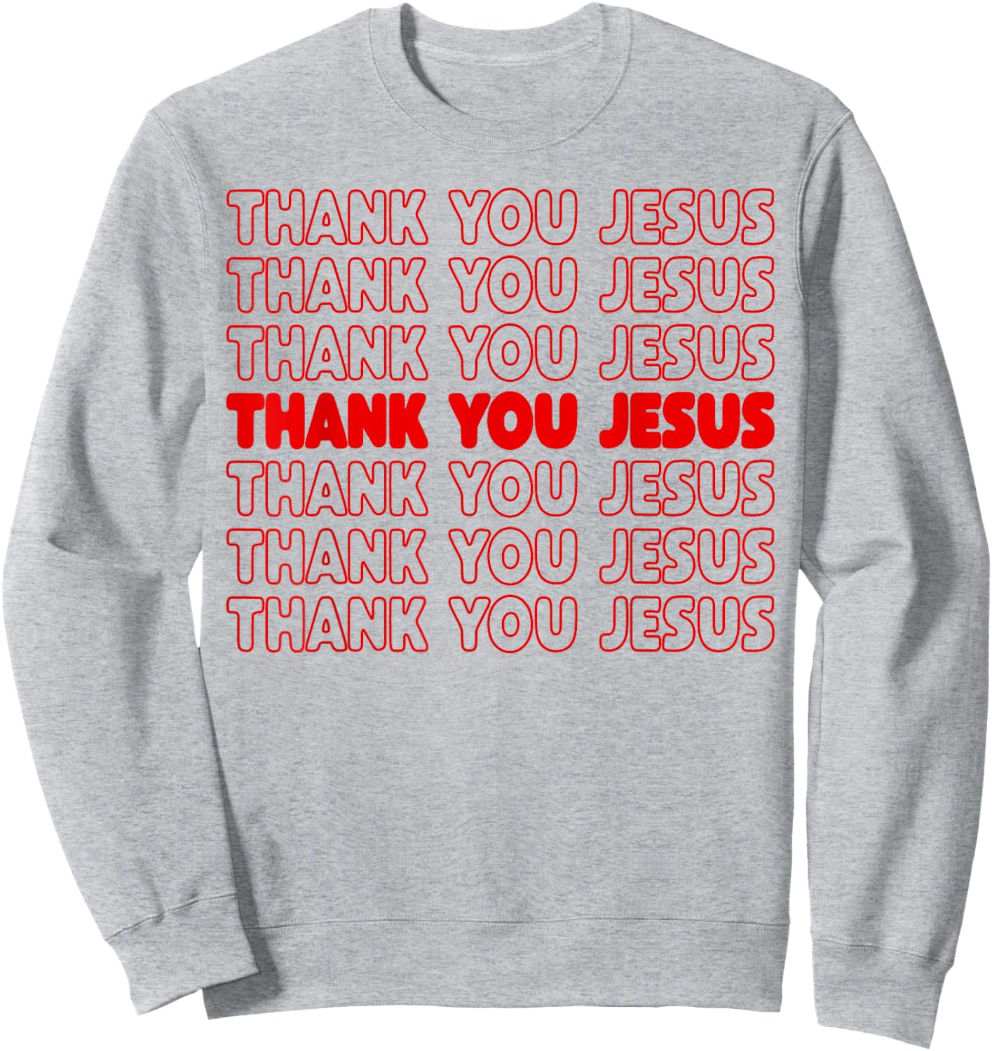 Thank You Jesus Red Bible Pride Men Sweatshirt - Sweatshirt | Ash