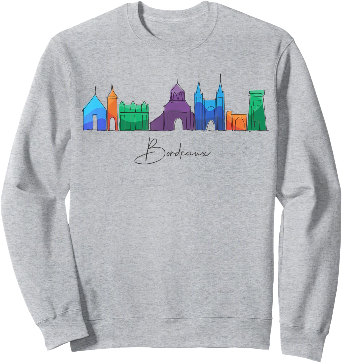 Travel Europe France Bordeaux French Vacation Souvenir Sweatshirt - Sweatshirt | Ash
