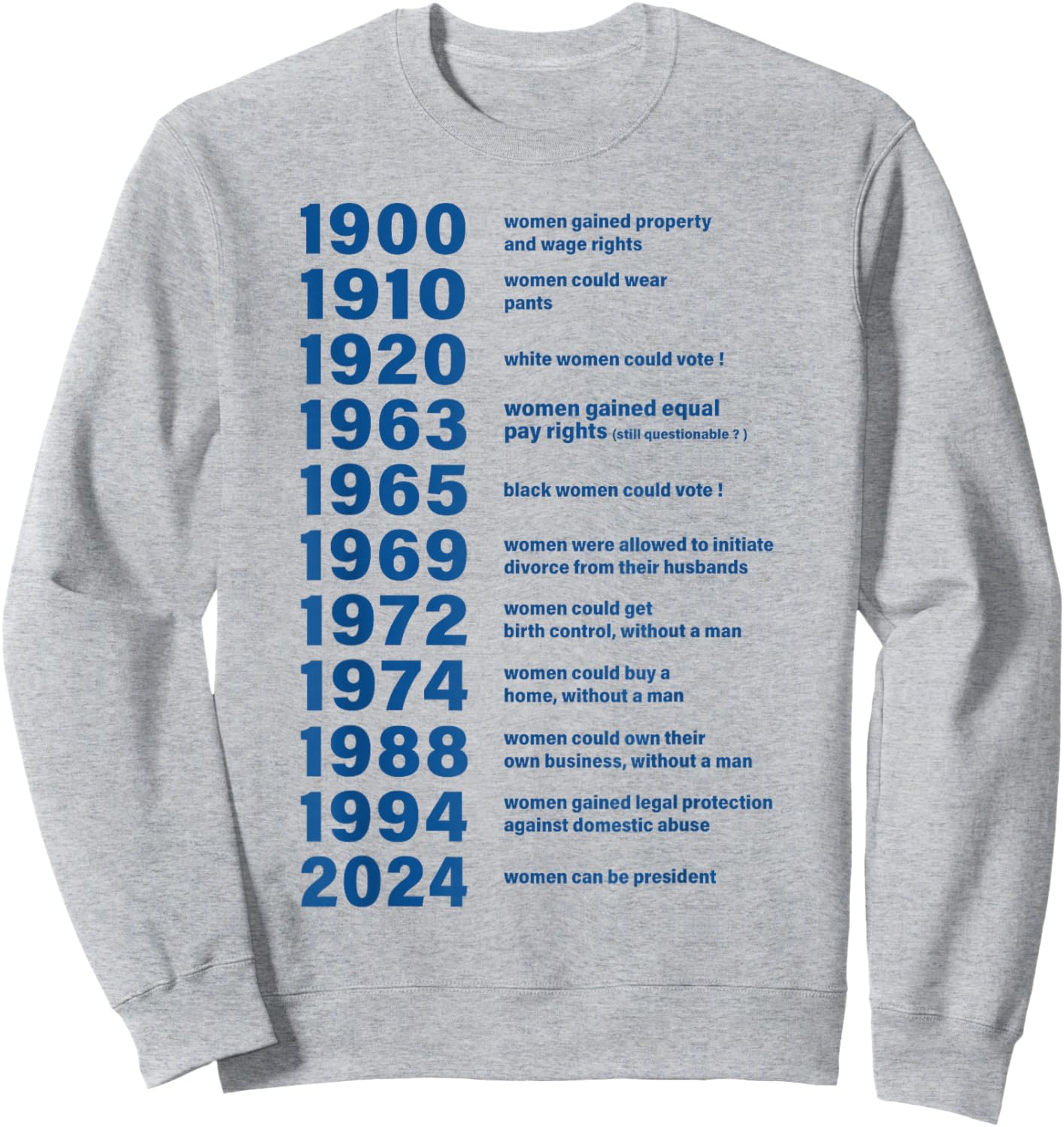 Kamala Harris 2024 Women Can Be President Kamala (2 Side) Sweatshirt - Sweatshirt | Ash