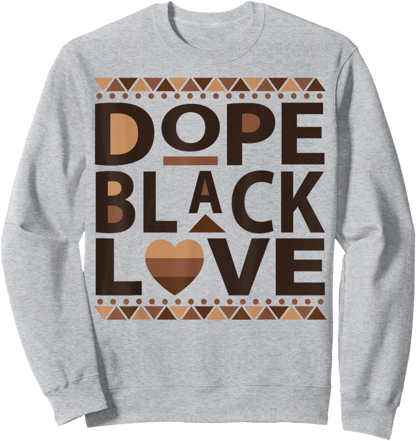 Dope Black Love Matching Couple His and Her Anniversary Sweatshirt - Sweatshirt | Ash