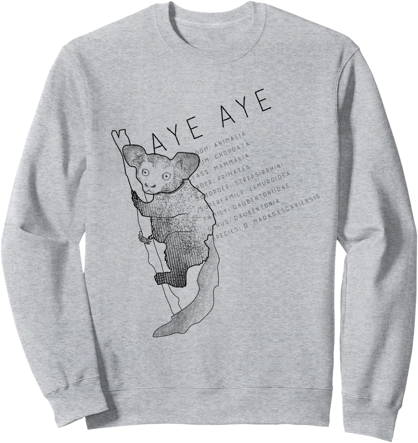 Aye Aye Lemur Sweatshirt - Sweatshirt | Ash
