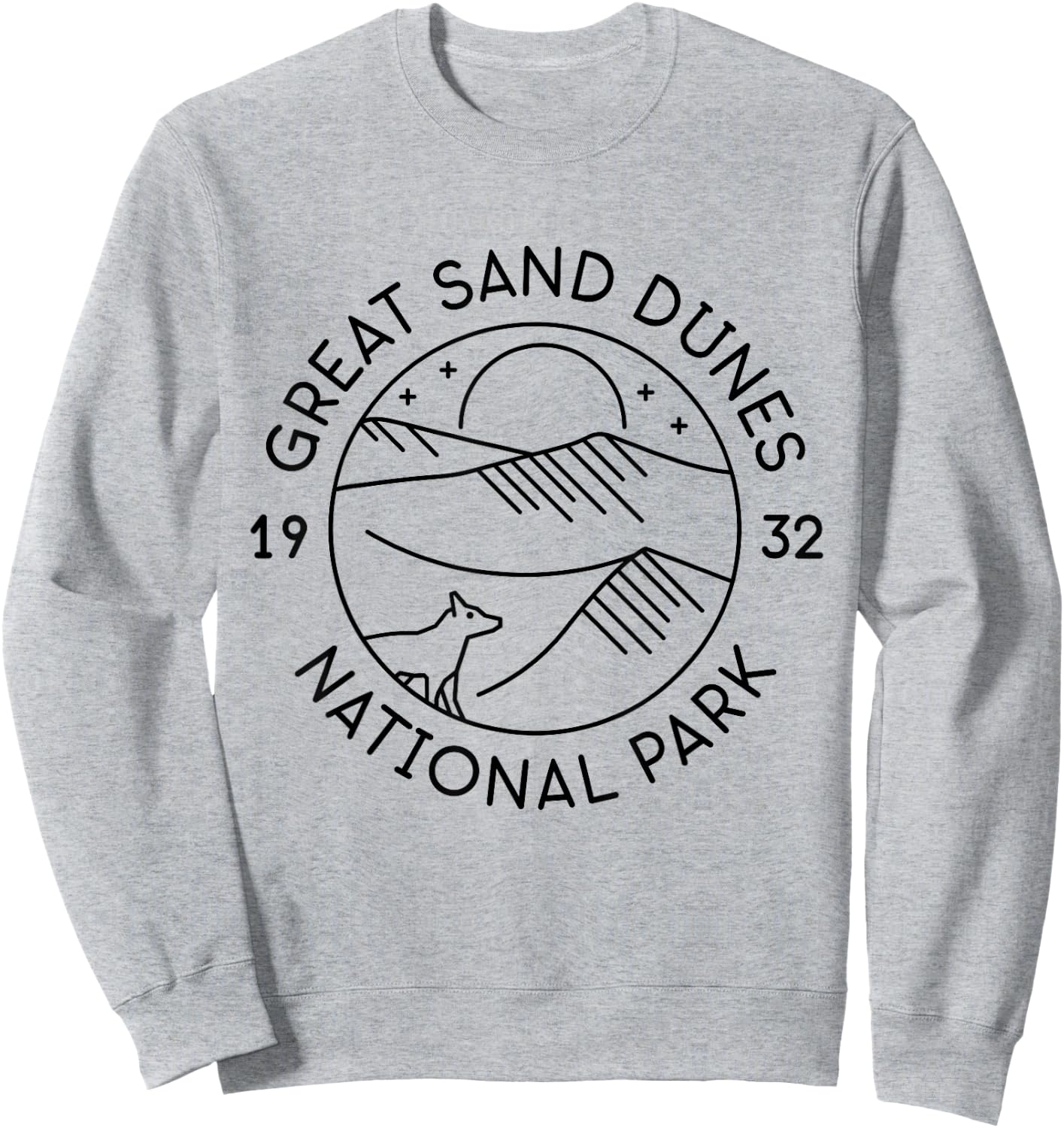 Great Sand Dunes National Park 1932 Colorado Sweatshirt - Sweatshirt | Ash