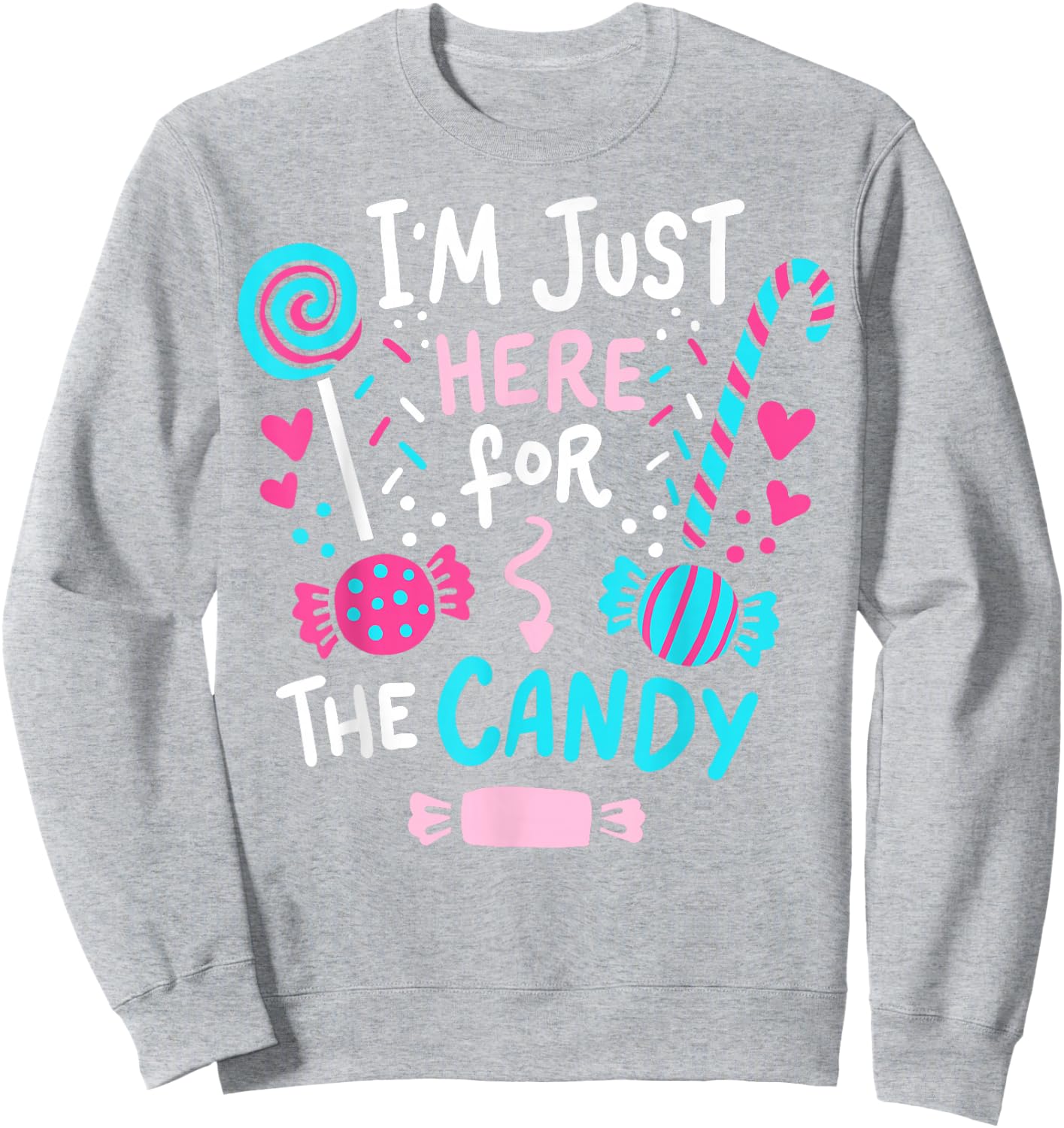 Halloween Candy Cute Gift Sweatshirt - Sweatshirt | Ash