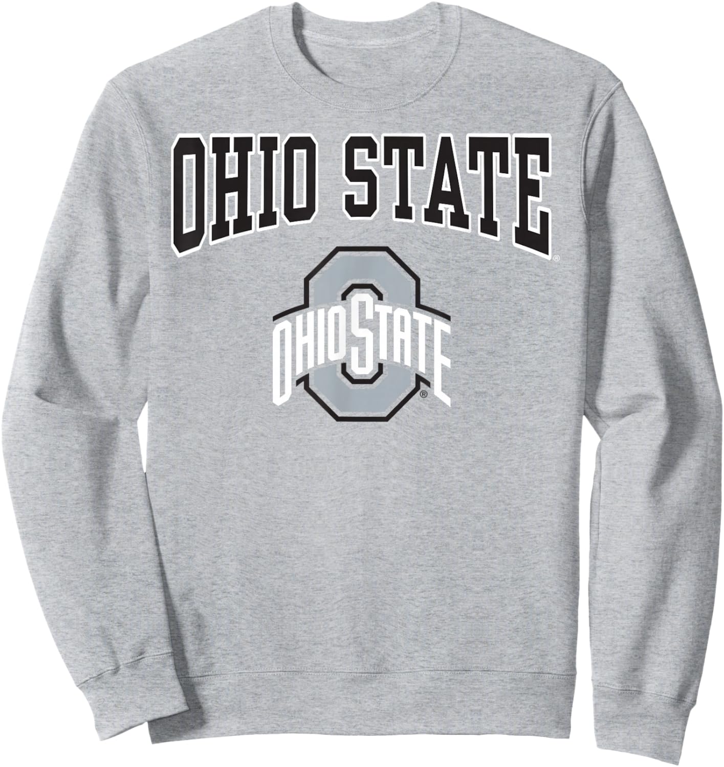 Ohio State Buckeyes Arch Logo Red Officially Licensed Sweatshirt - Sweatshirt | Ash
