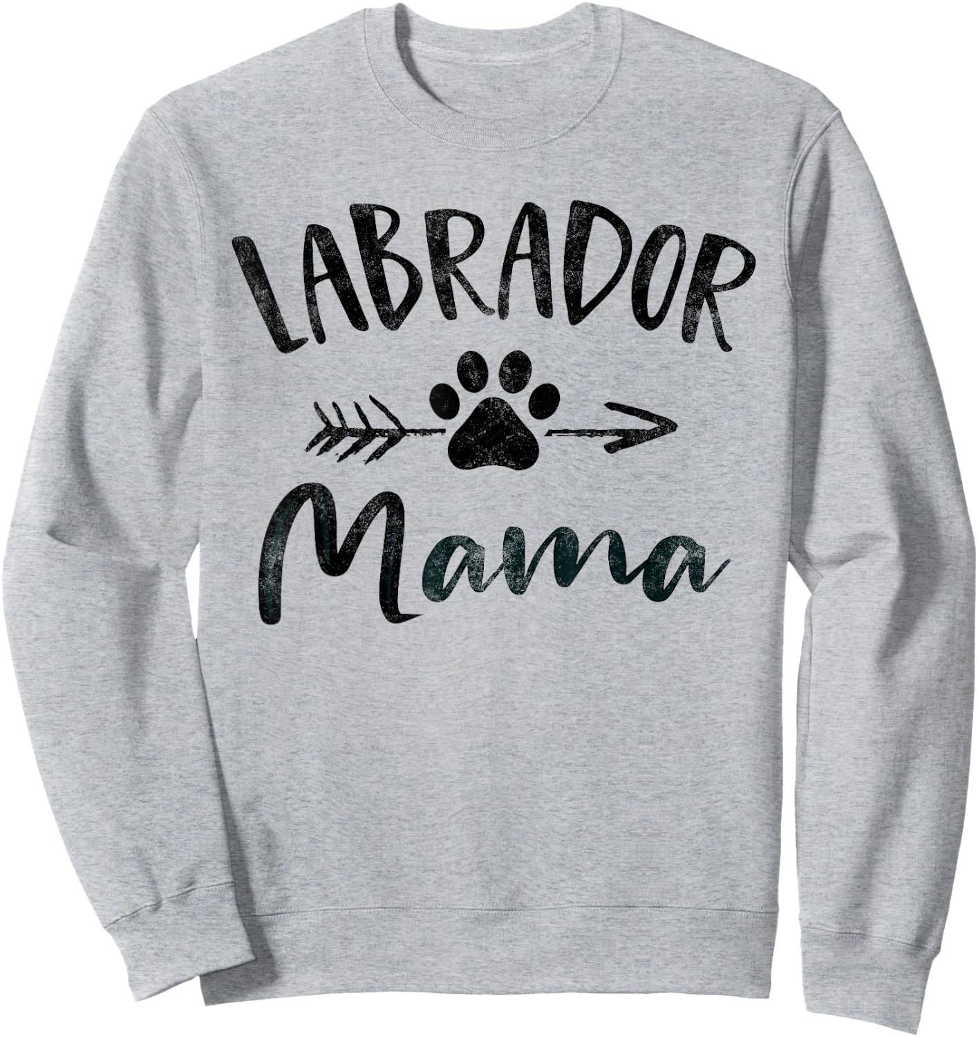 Labrador Mama Lab Retriever Lover Pet Owner Gifts Dog Mom Sweatshirt - Sweatshirt | Ash
