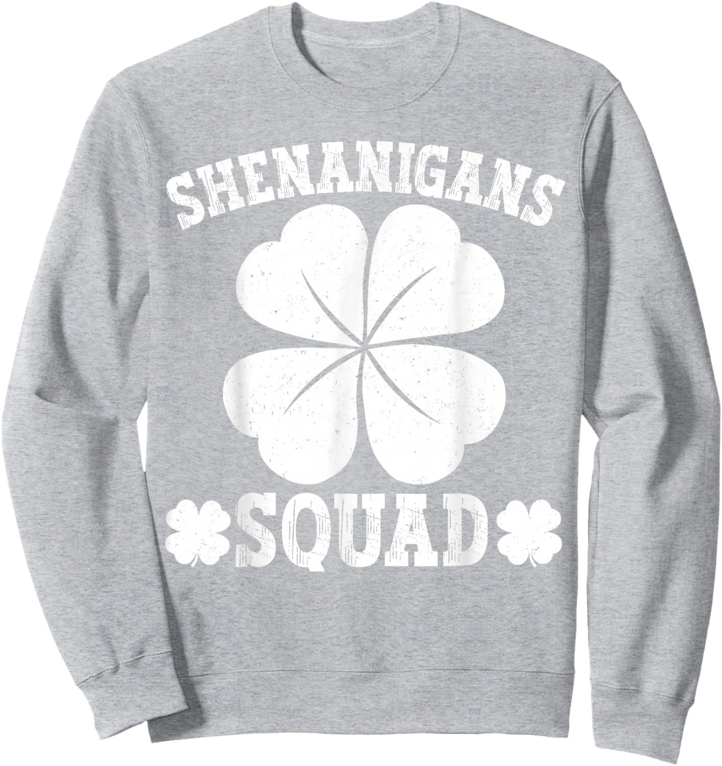 Vintage Shenanigans Squad Funny St Patrick's Day Proud Irish Sweatshirt - Sweatshirt | Ash
