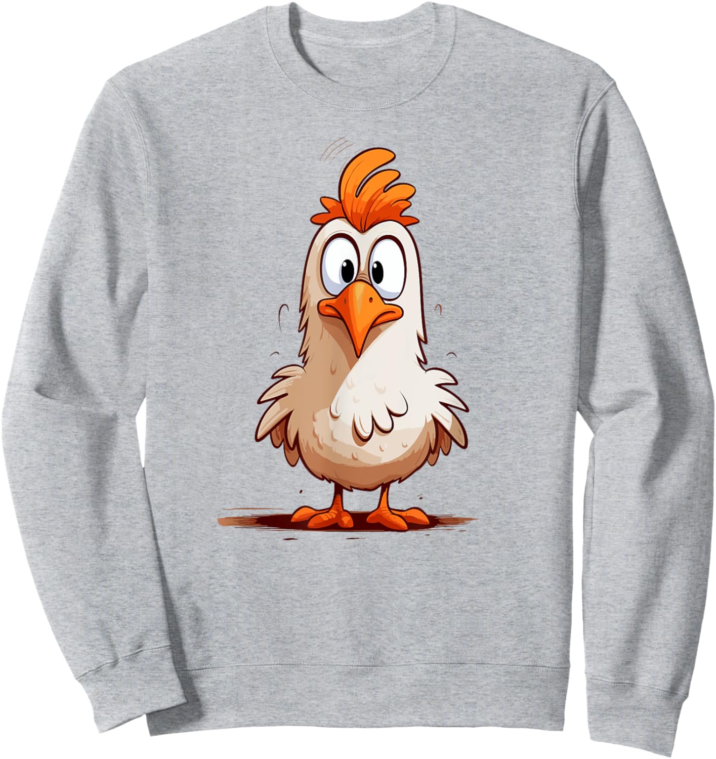 Funny Crazy Chicken for chicken lovers Sweatshirt - Sweatshirt | Ash