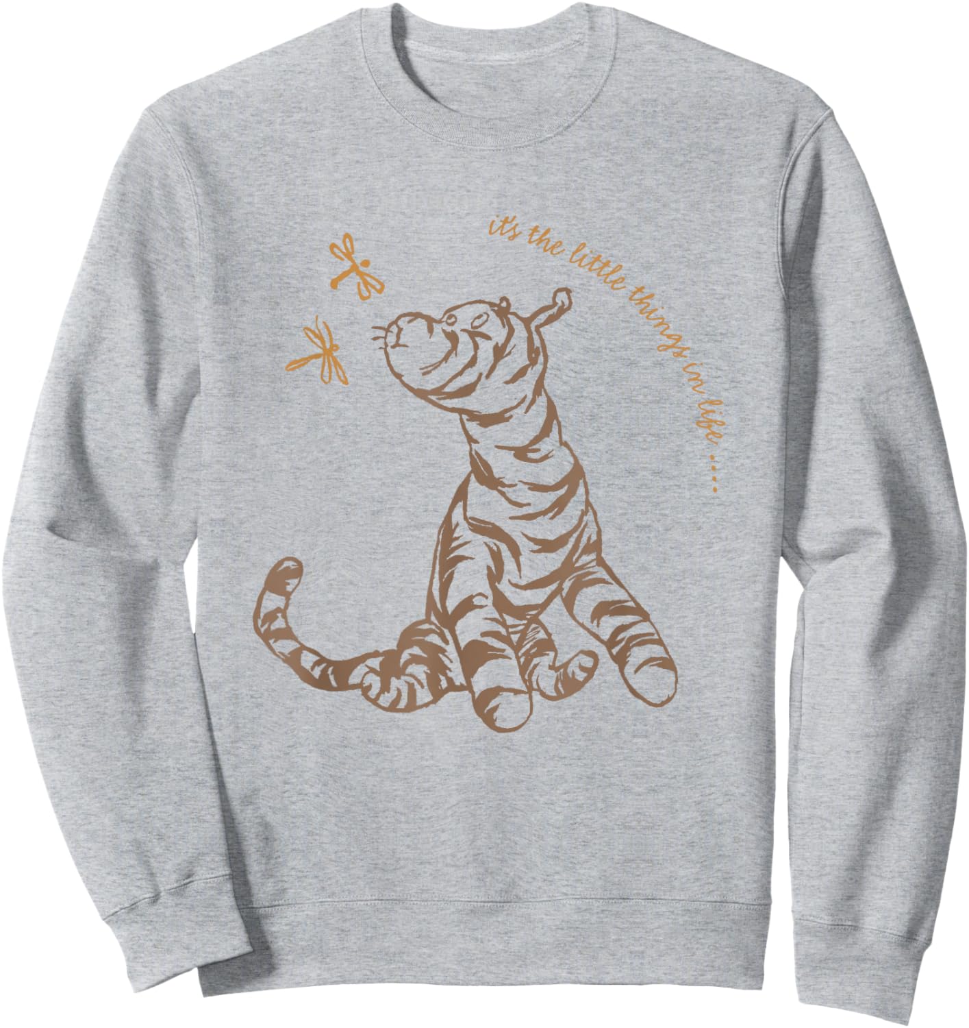 Disney Winnie the Pooh Tigger It's The Little Things In Life Sweatshirt - Sweatshirt | Ash