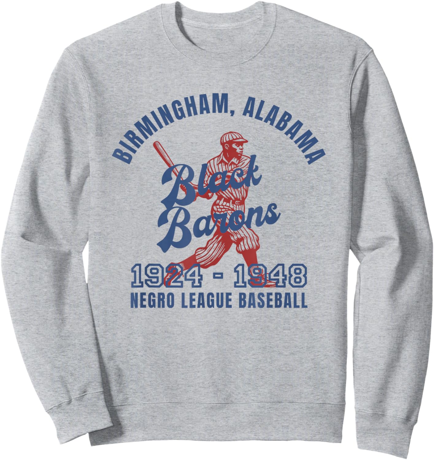 Birmingham Negro League Baseball Black History Month Sweatshirt - Sweatshirt | Ash