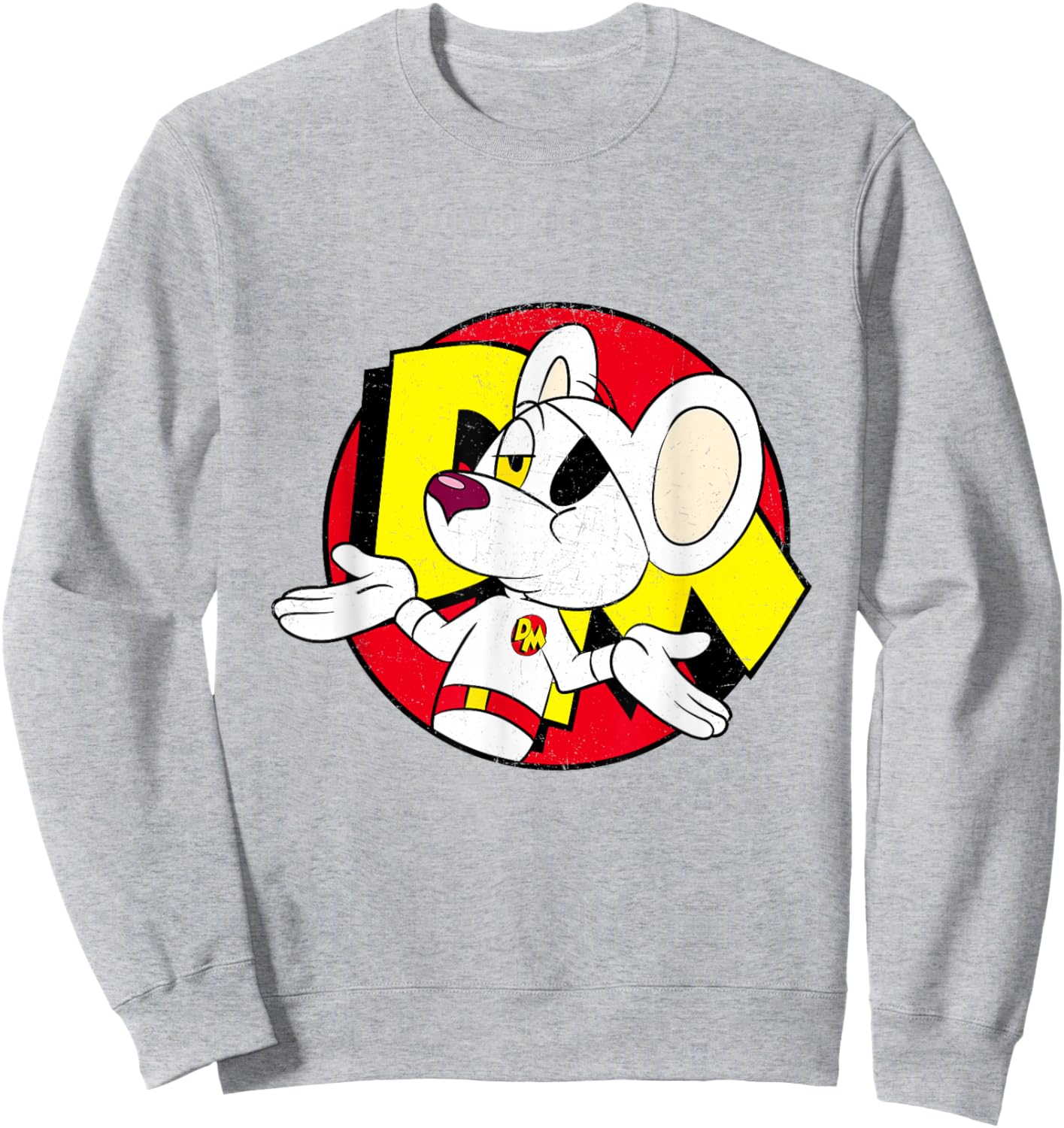 Danger Mouse Nonchalant Pose Distressed Sweatshirt - Sweatshirt | Ash