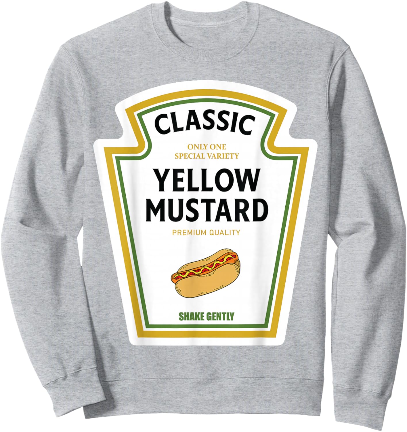 Mustard Halloween 2024 Costume Family Matching Ketchup Sauce Sweatshirt - Sweatshirt | Ash