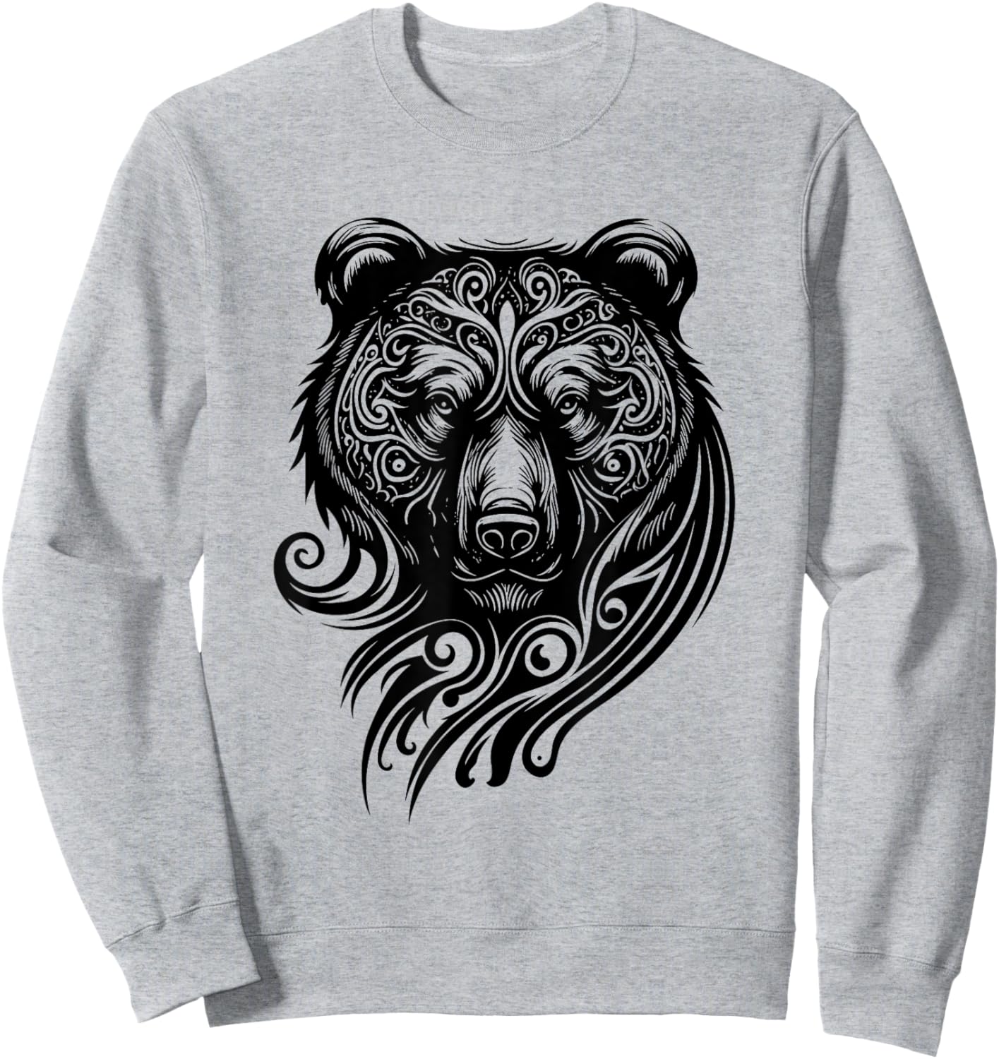 Bear Grizzly Nordic Indian Celtic Mythology Wild Animal Fan Sweatshirt - Sweatshirt | Ash