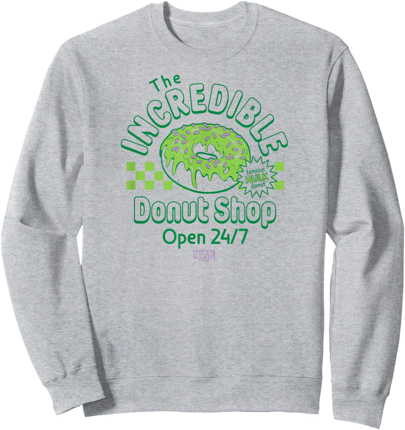 Hulk - Incredible Donut Shop Sweatshirt - Sweatshirt | Ash