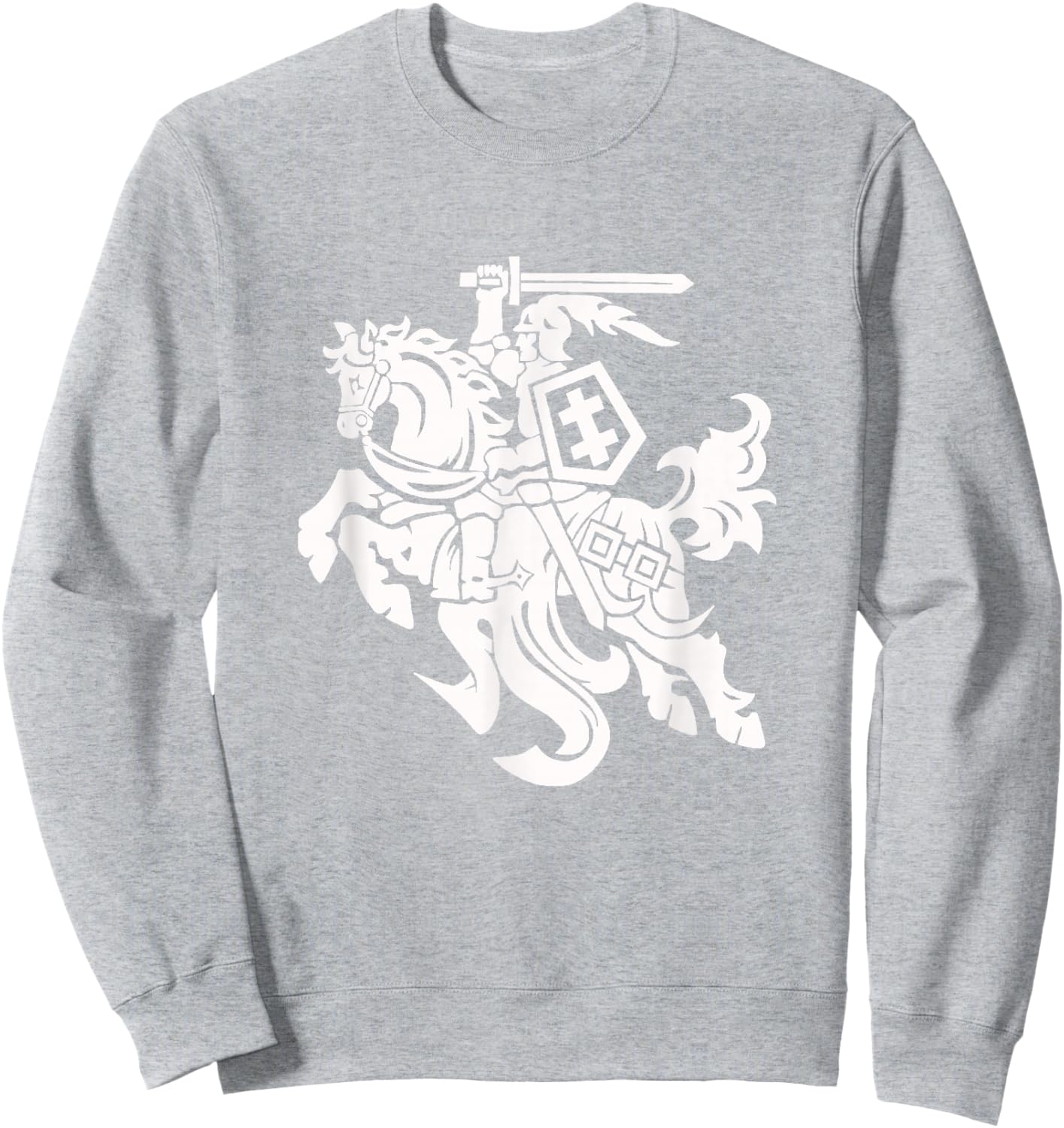 Lithuania Vytis National Flag Attribute Coat of Arms Lietuva Sweatshirt - Sweatshirt | Ash