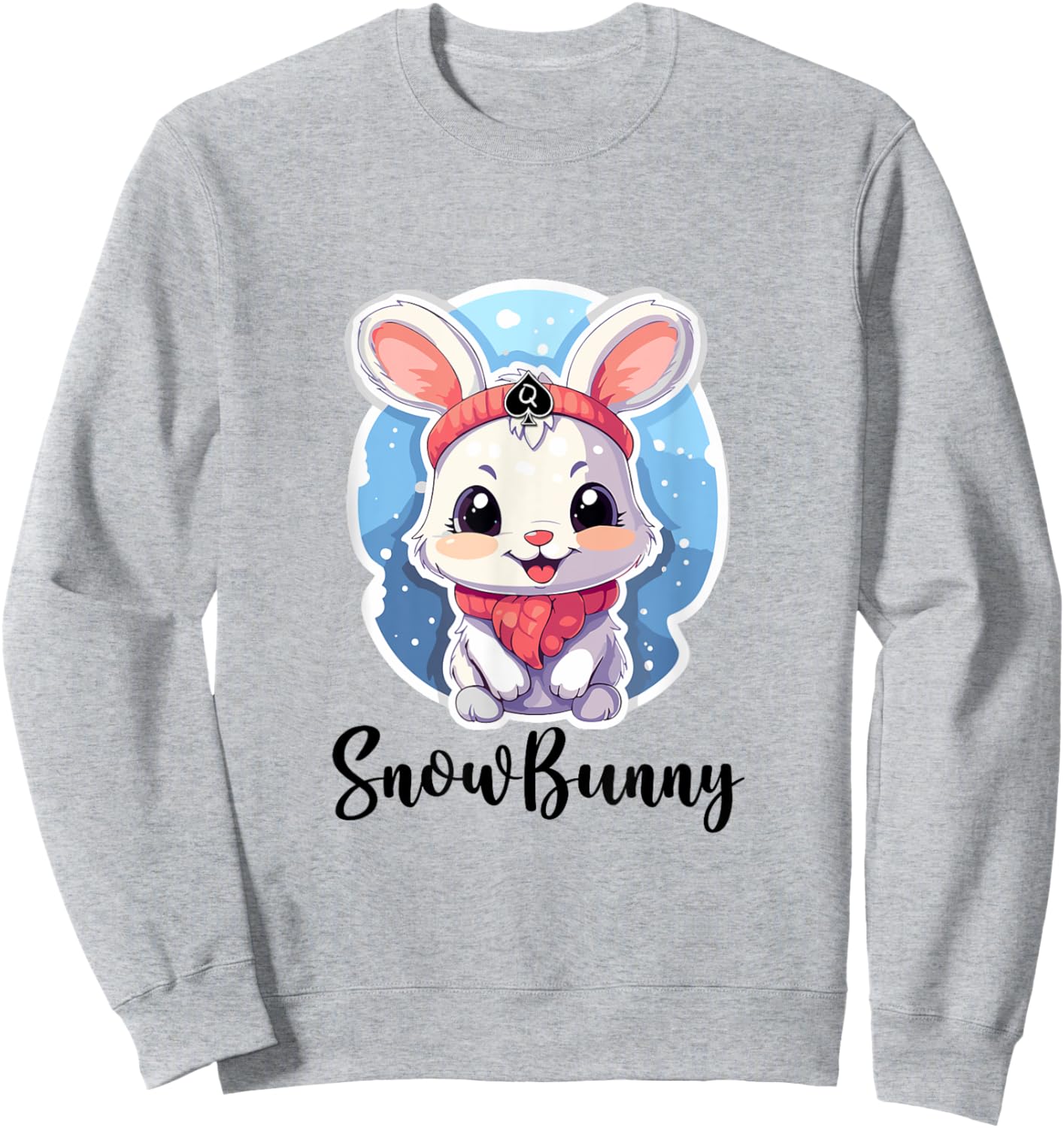 Snowbunny Cute Bunny Rabbit In The Snow Sweatshirt - Sweatshirt | Ash