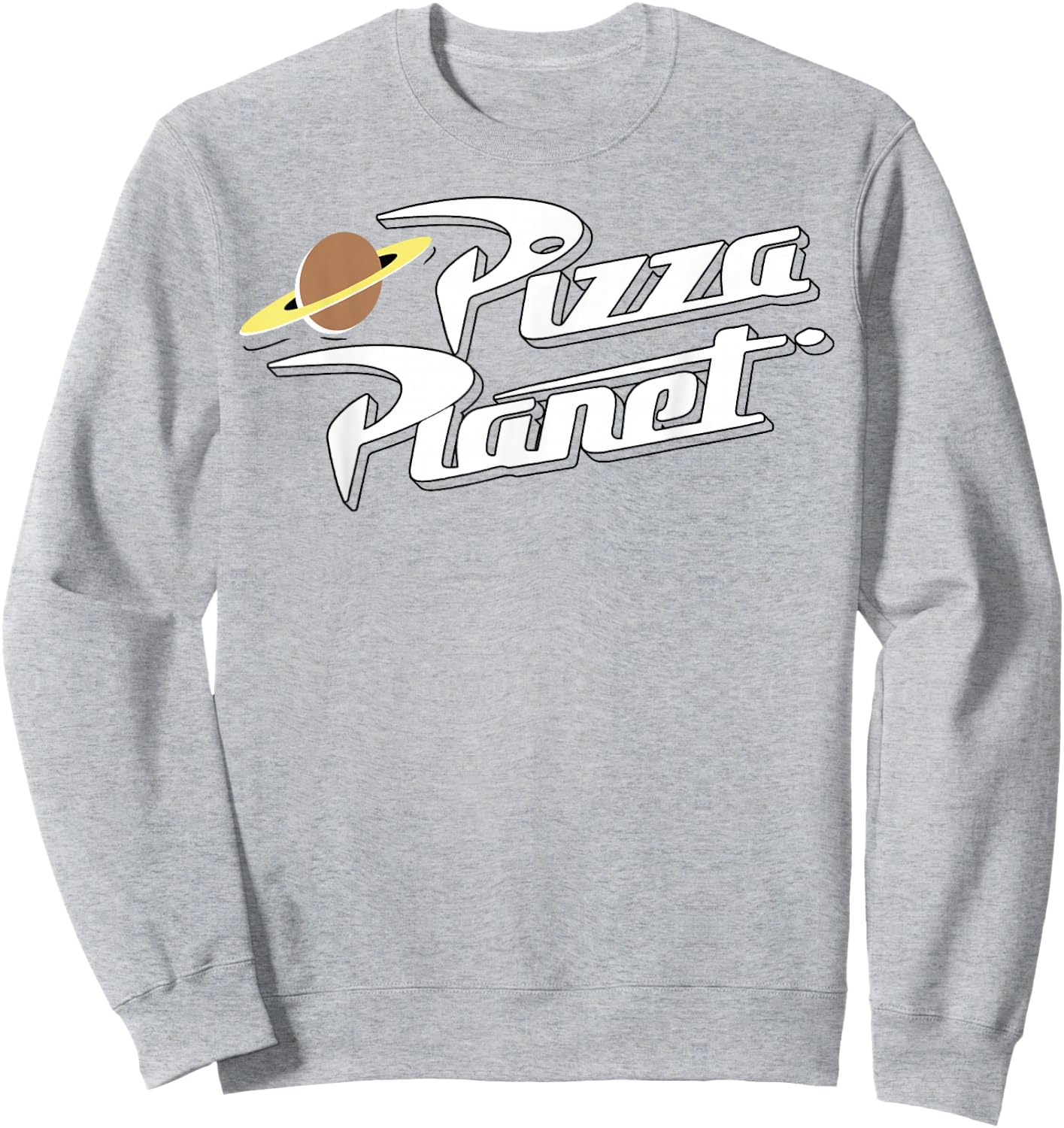 Disney Pixar Toy Story Pizza Planet Logo Sweatshirt - Sweatshirt | Ash