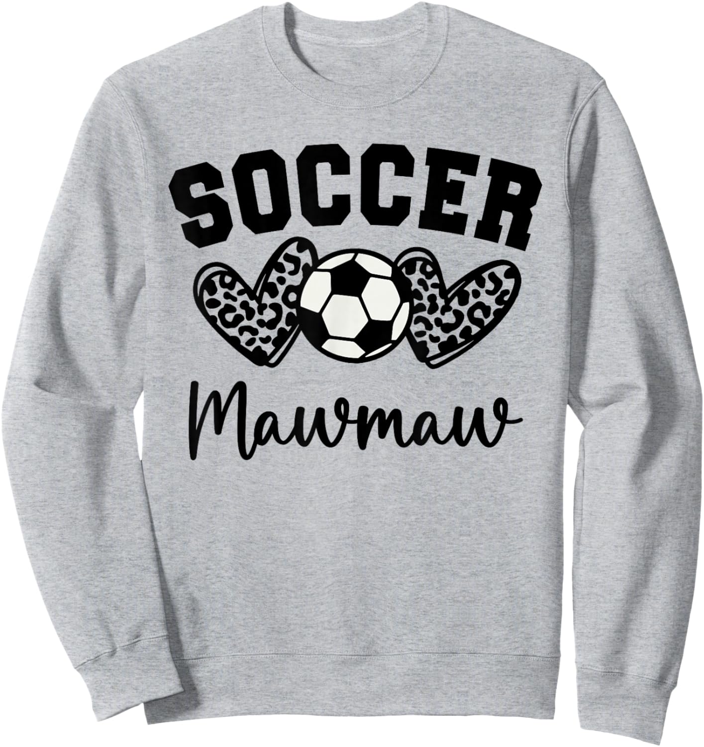 Soccer Mawmaw Matching Family Soccer Sweatshirt - Sweatshirt | Ash