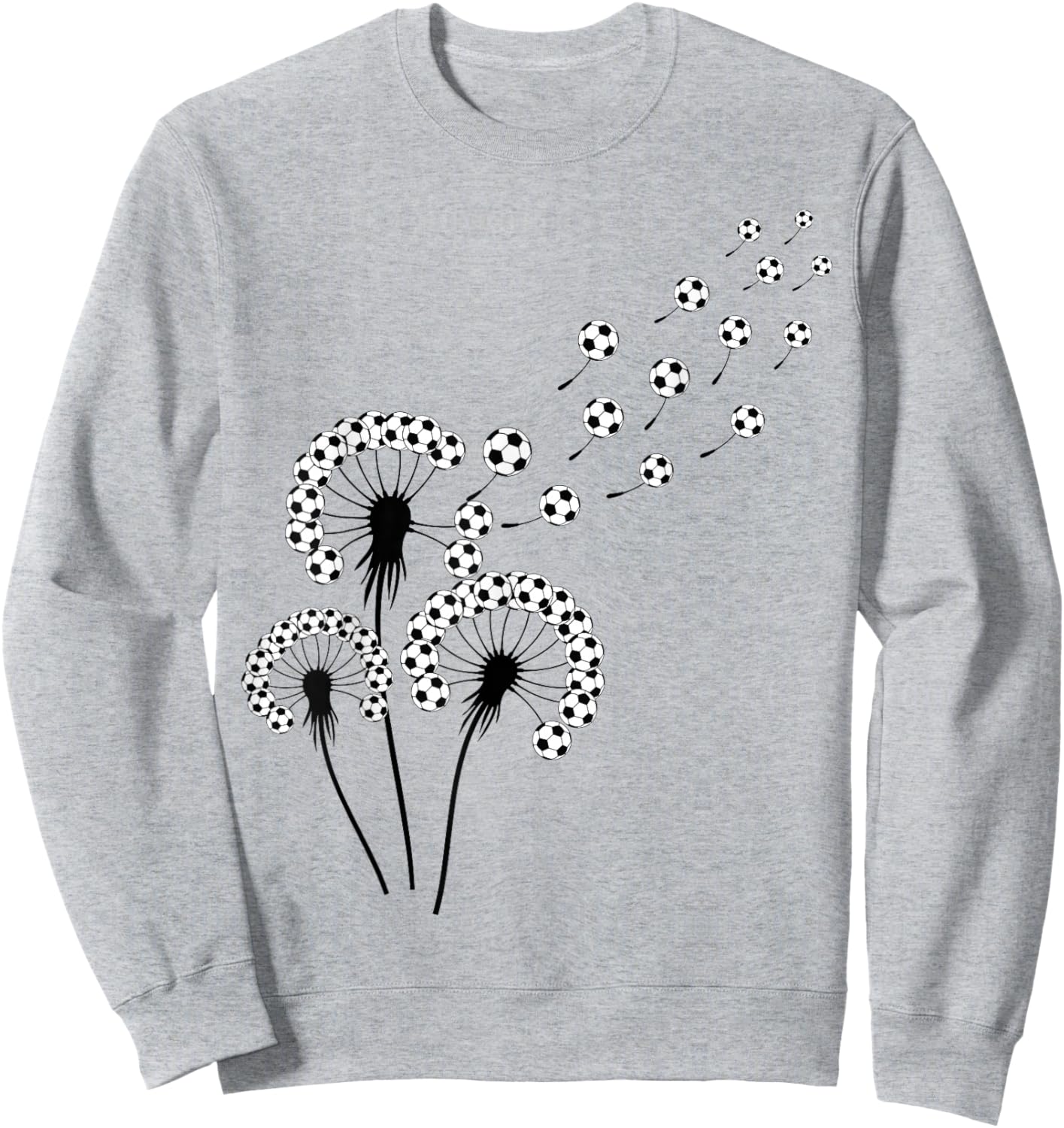 Dandelion Soccer Ball Shirt for Soccer Player Soccer Sweatshirt - Sweatshirt | Ash