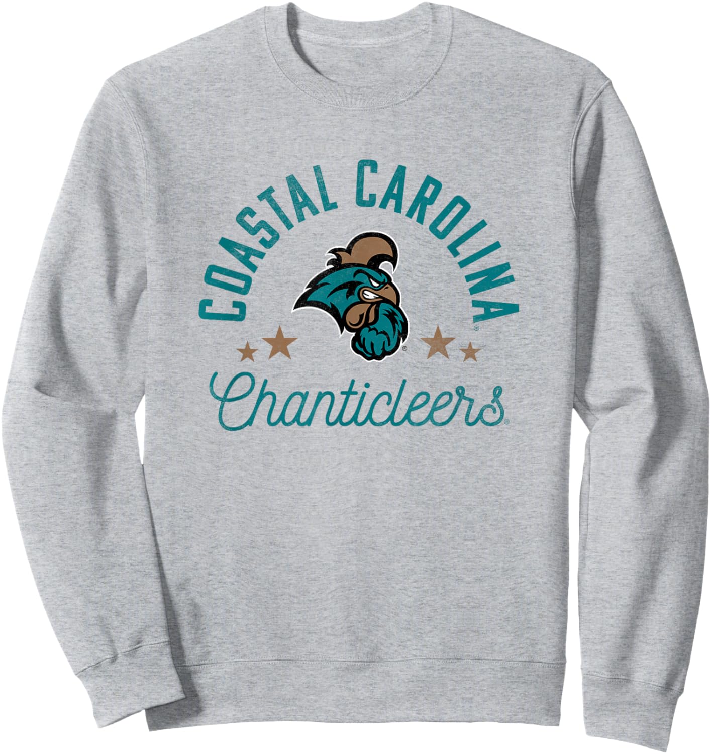 Coastal Carolina University CCU Star Sweatshirt - Sweatshirt | Ash