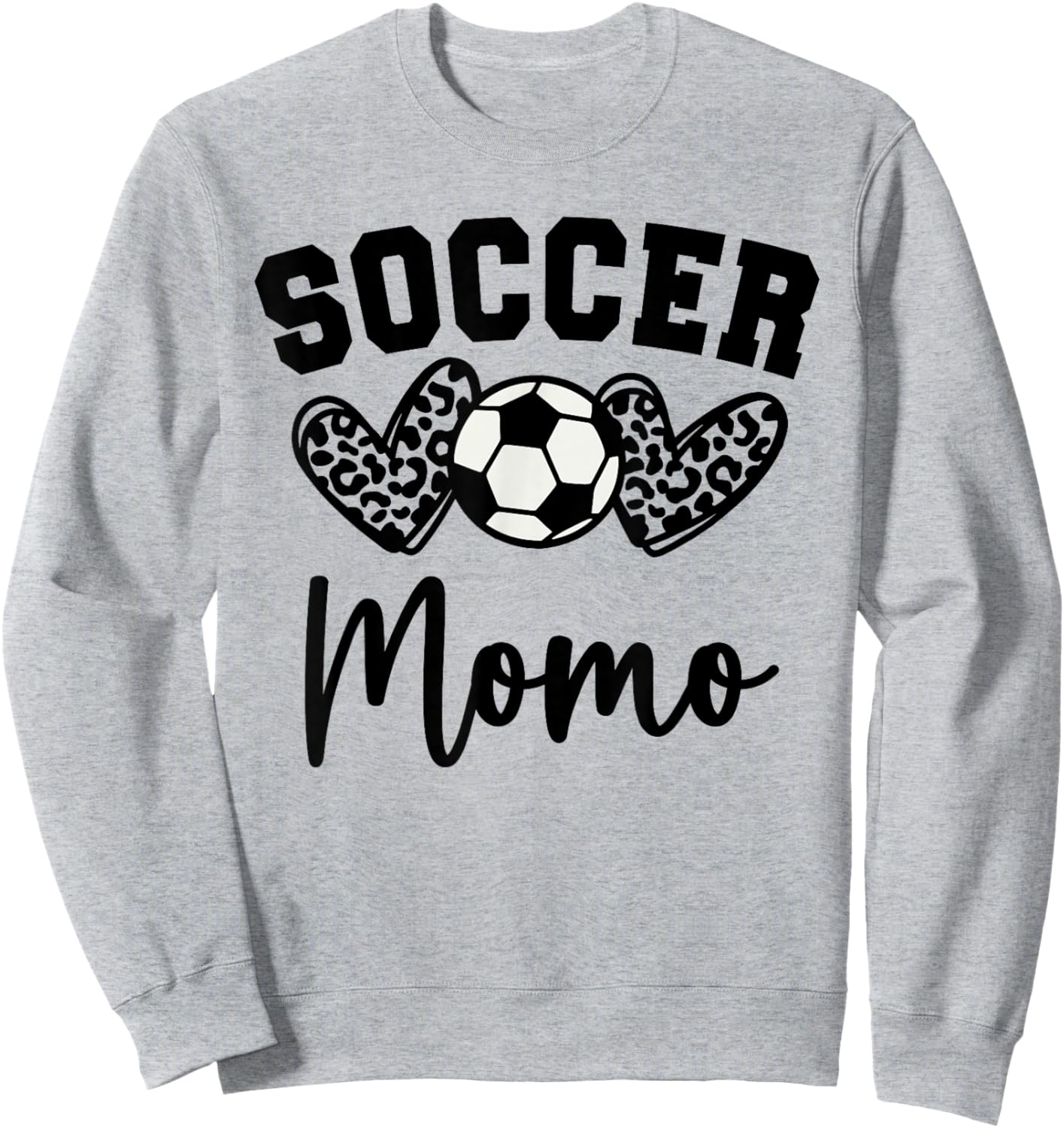 Soccer Momo Matching Family Soccer Sweatshirt - Sweatshirt | Ash