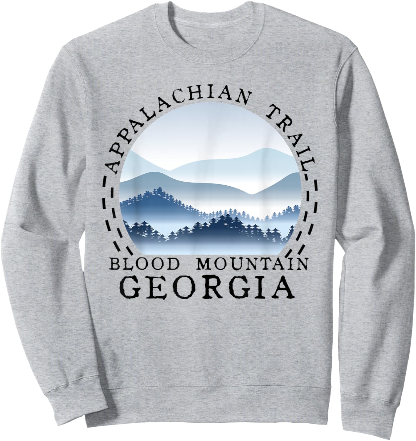 Appalachian Trail Hikers Hiking at Blood Mountain Georgia Sweatshirt - Sweatshirt | Ash