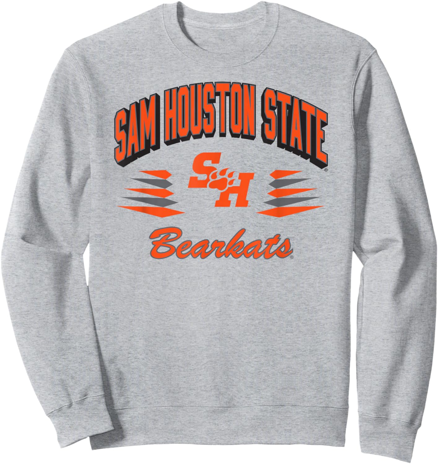 Sam Houston State Bearkats Retro Diamond White Sweatshirt - Sweatshirt | Ash