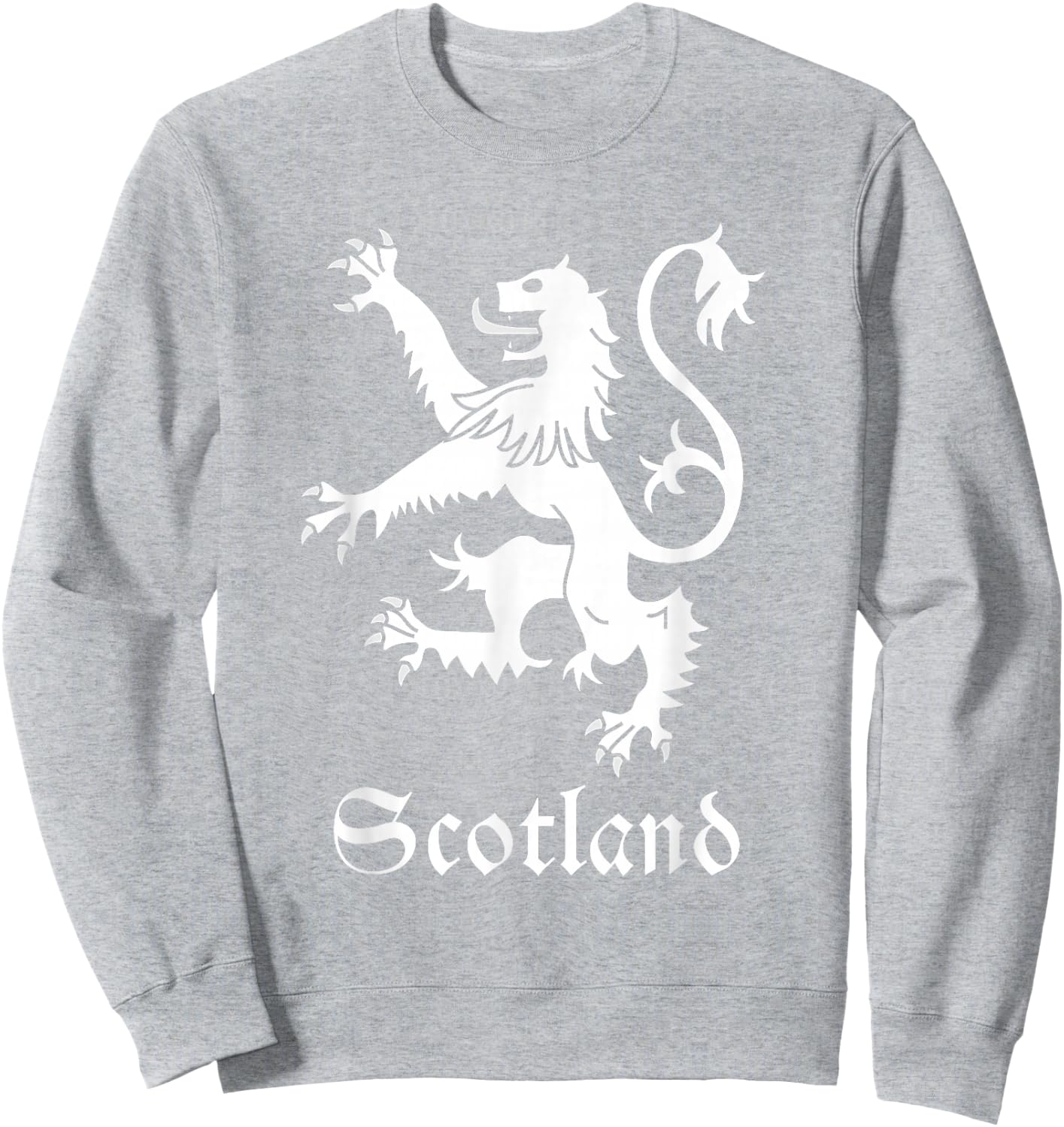 Scottish Lion Rampant Scotland Coat Arms Gift Crest Sweatshirt - Sweatshirt | Ash