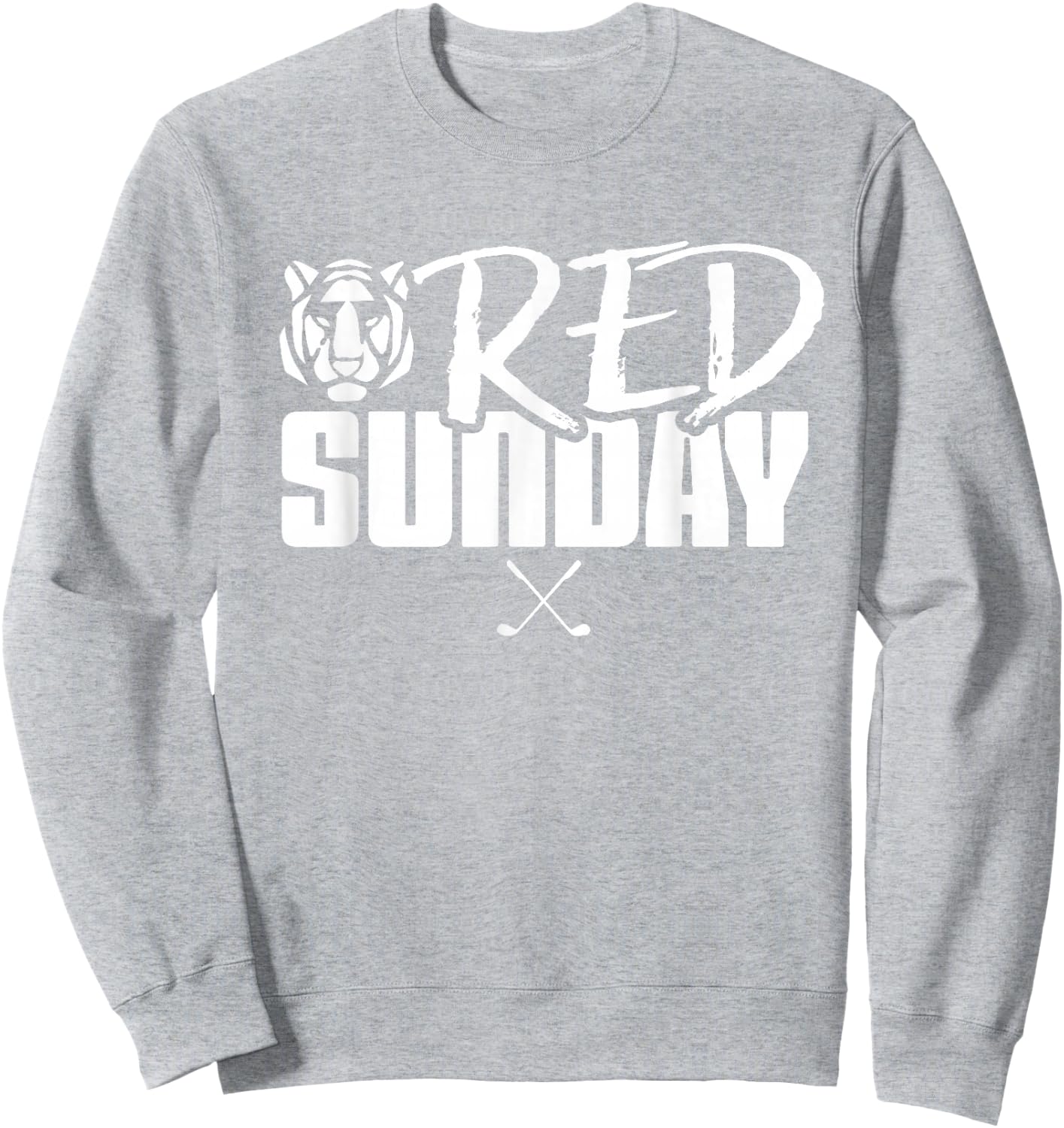 Tiger Red Sunday Golf Sweatshirt - Sweatshirt | Ash