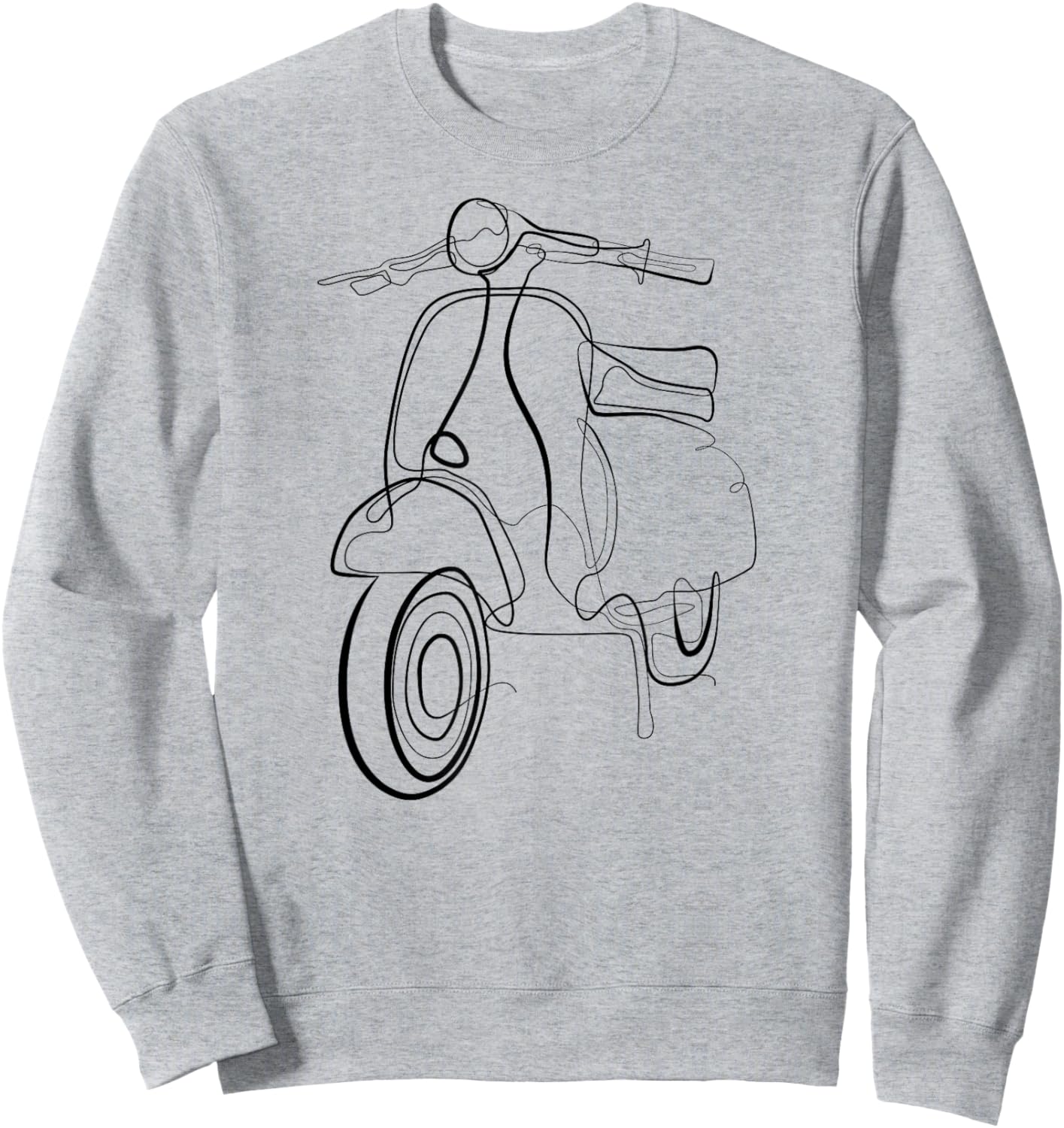 Scooter Moped Retro Italy Scooter Sweatshirt - Sweatshirt | Ash