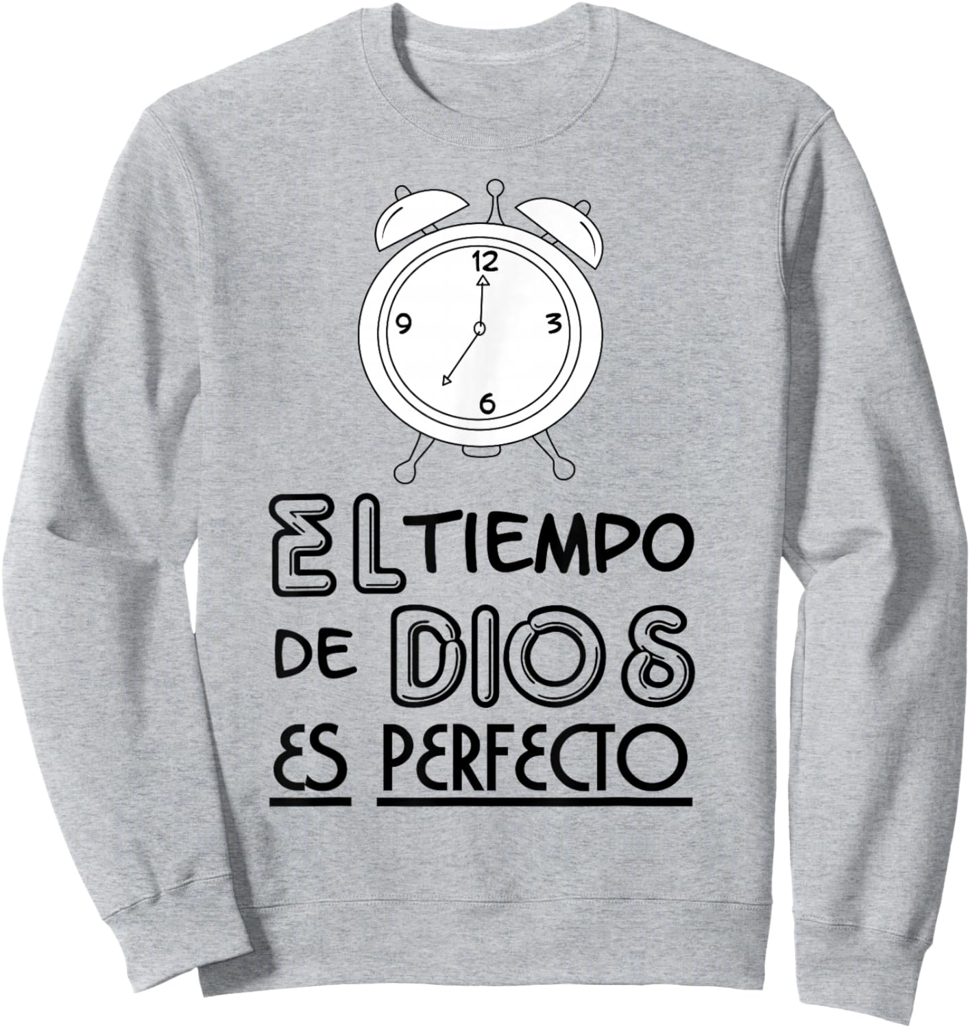 Cross Catholic Faith Hispanic Religious Blessed Devotion Sweatshirt - Sweatshirt | Ash