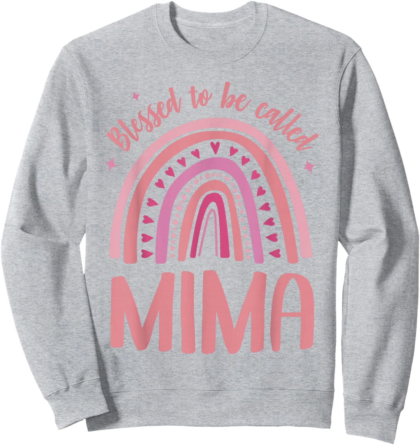 Mima Grandma Blessed to be called Mima Sweatshirt - Sweatshirt | Ash