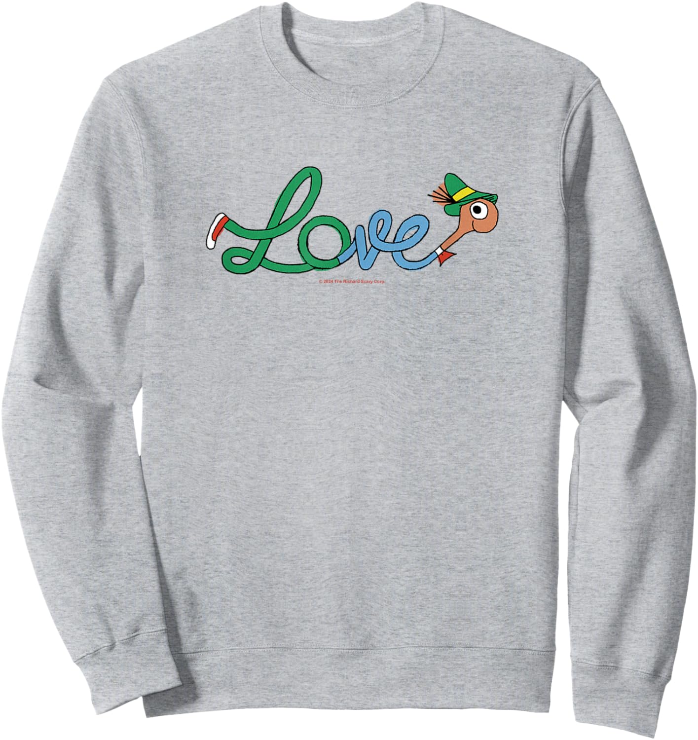 Richard Scarry Love Sweatshirt - Sweatshirt | Ash