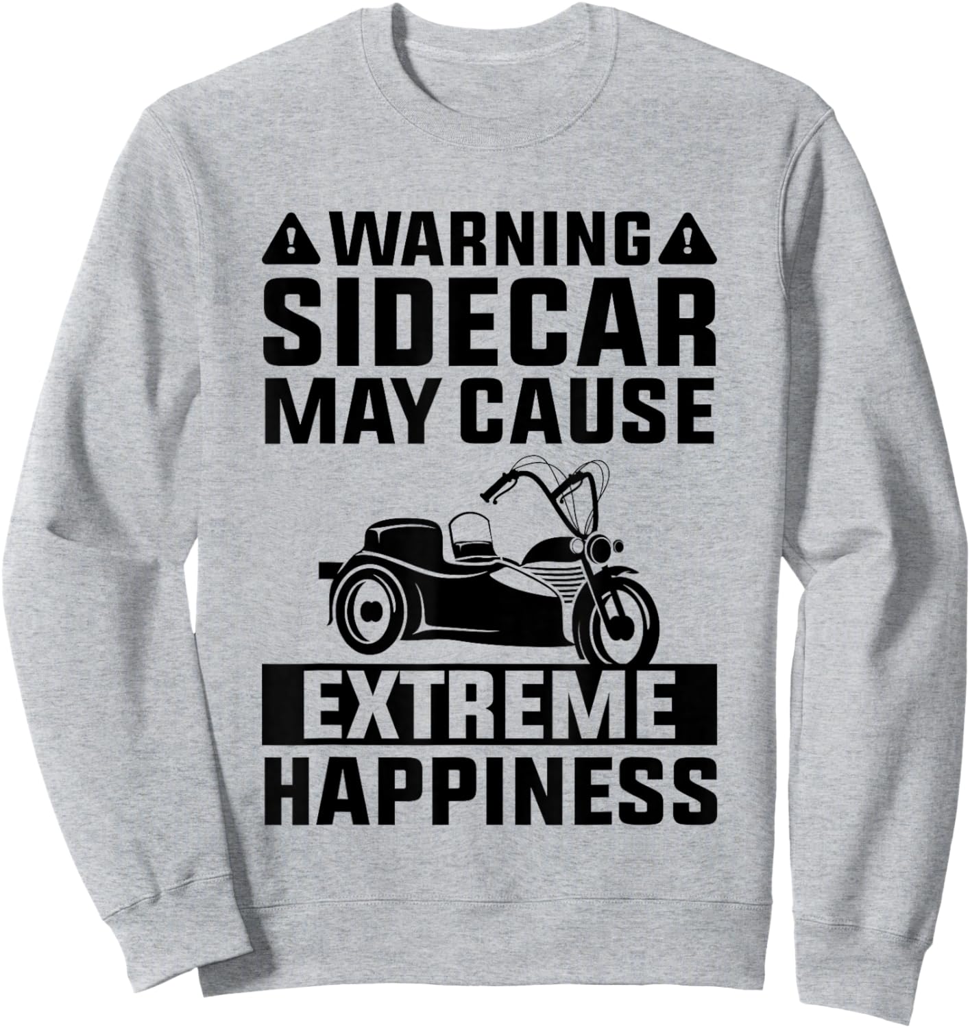 Sidecar Motorcycle Motorcyclist Bike Motorbike Sidecar Rider Sweatshirt - Sweatshirt | Ash