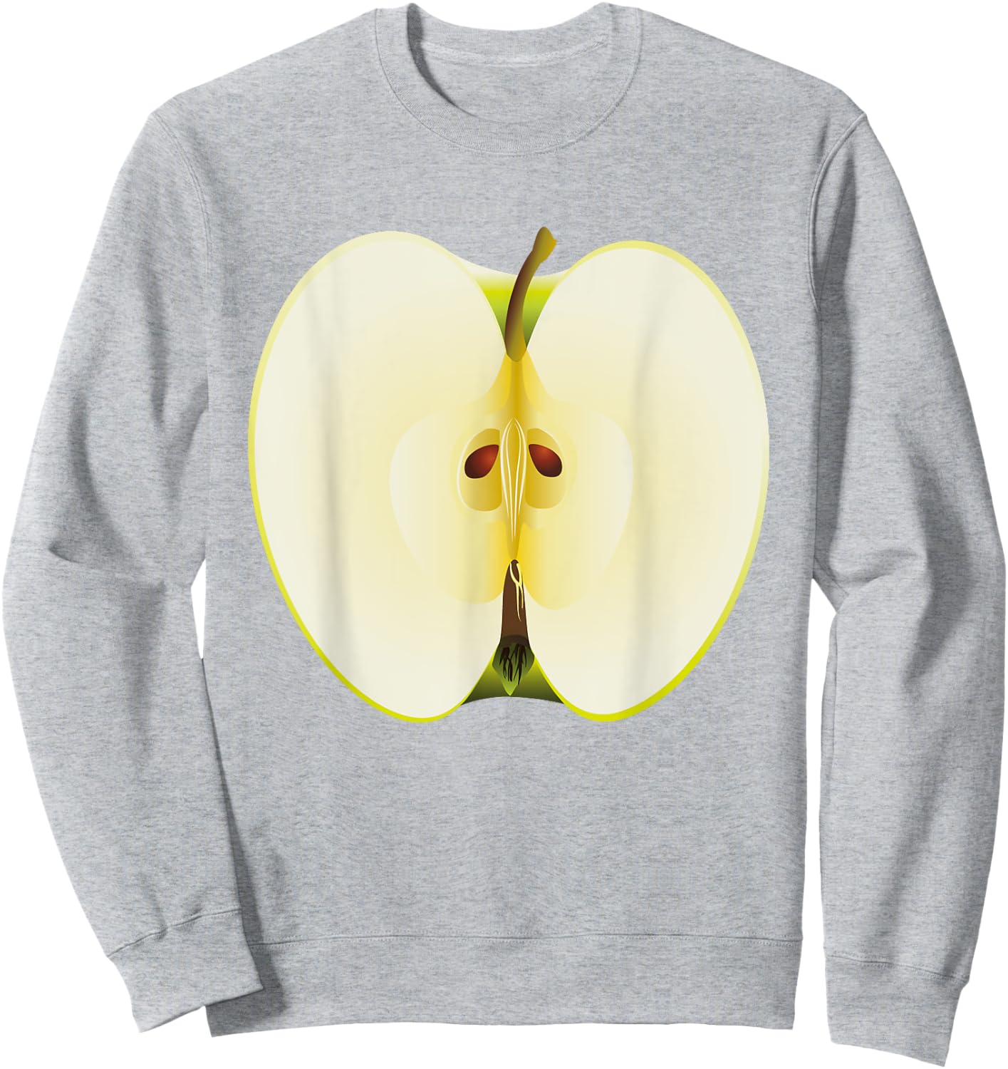 Green Apple Shirt Adult Men Women Kids Apple Costume Sweatshirt - Sweatshirt | Ash