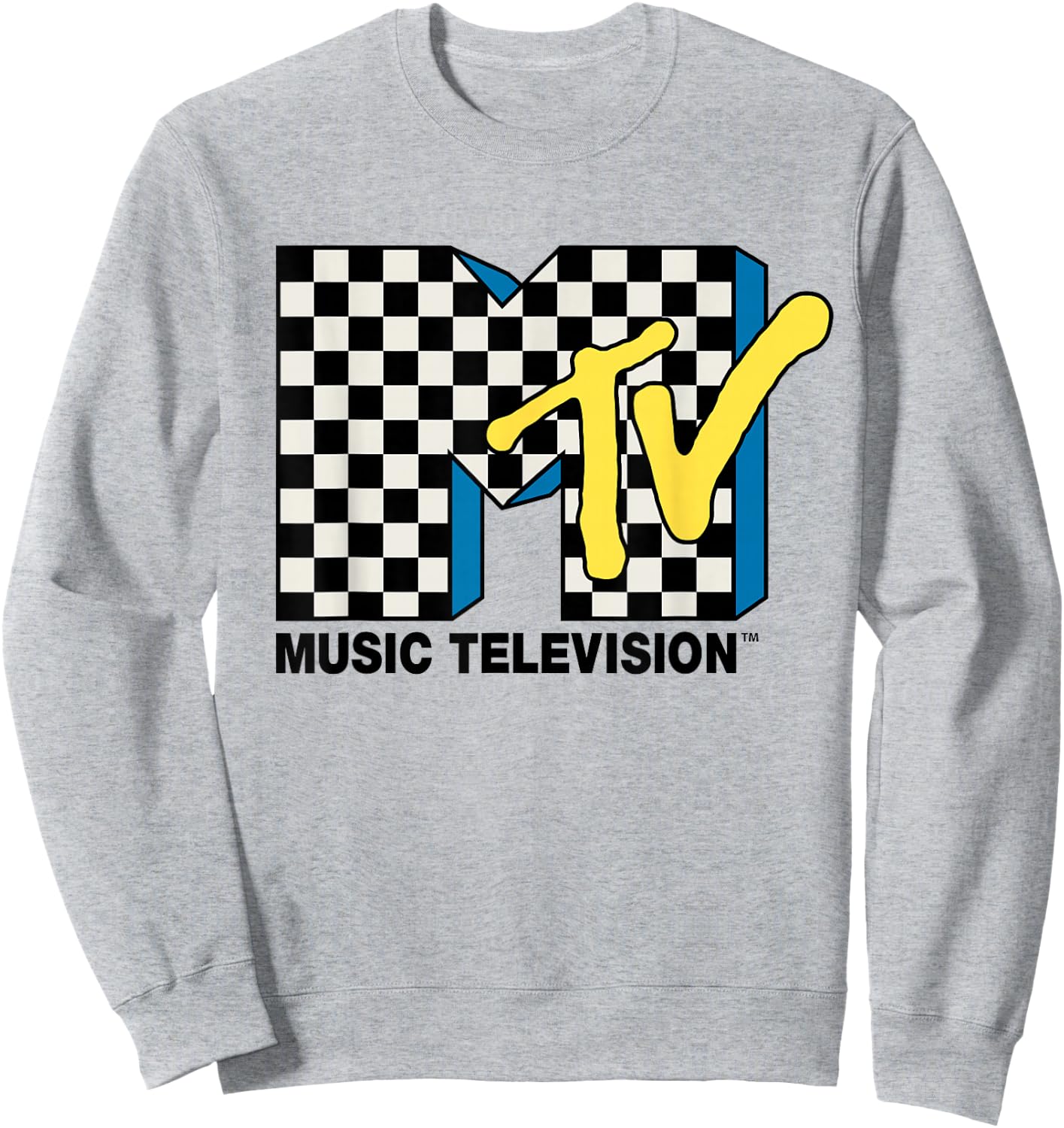 MTV Checker Logo Sweatshirt - Sweatshirt | Ash