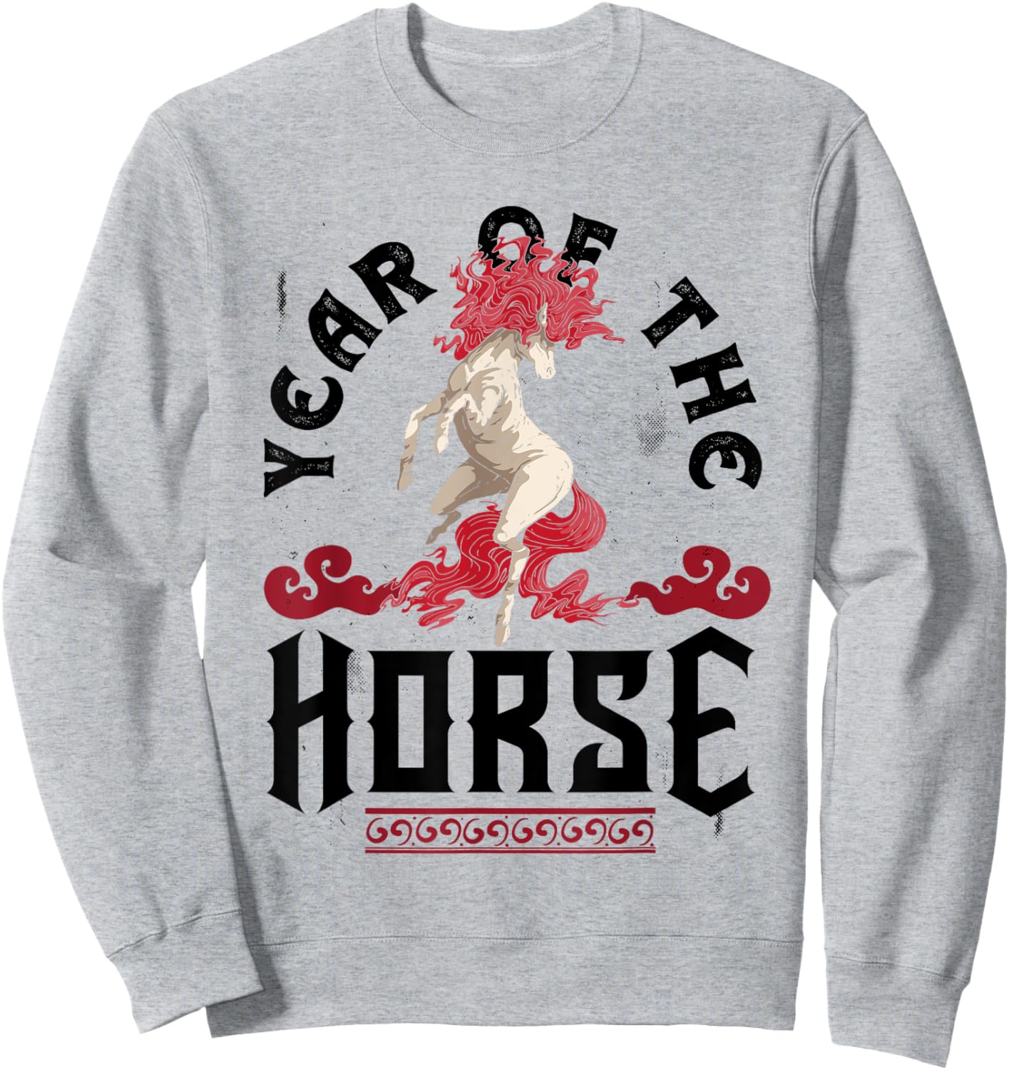 Chinese Zodiac Chinese New Year Horse Year Of The Horse Sweatshirt - Sweatshirt | Ash