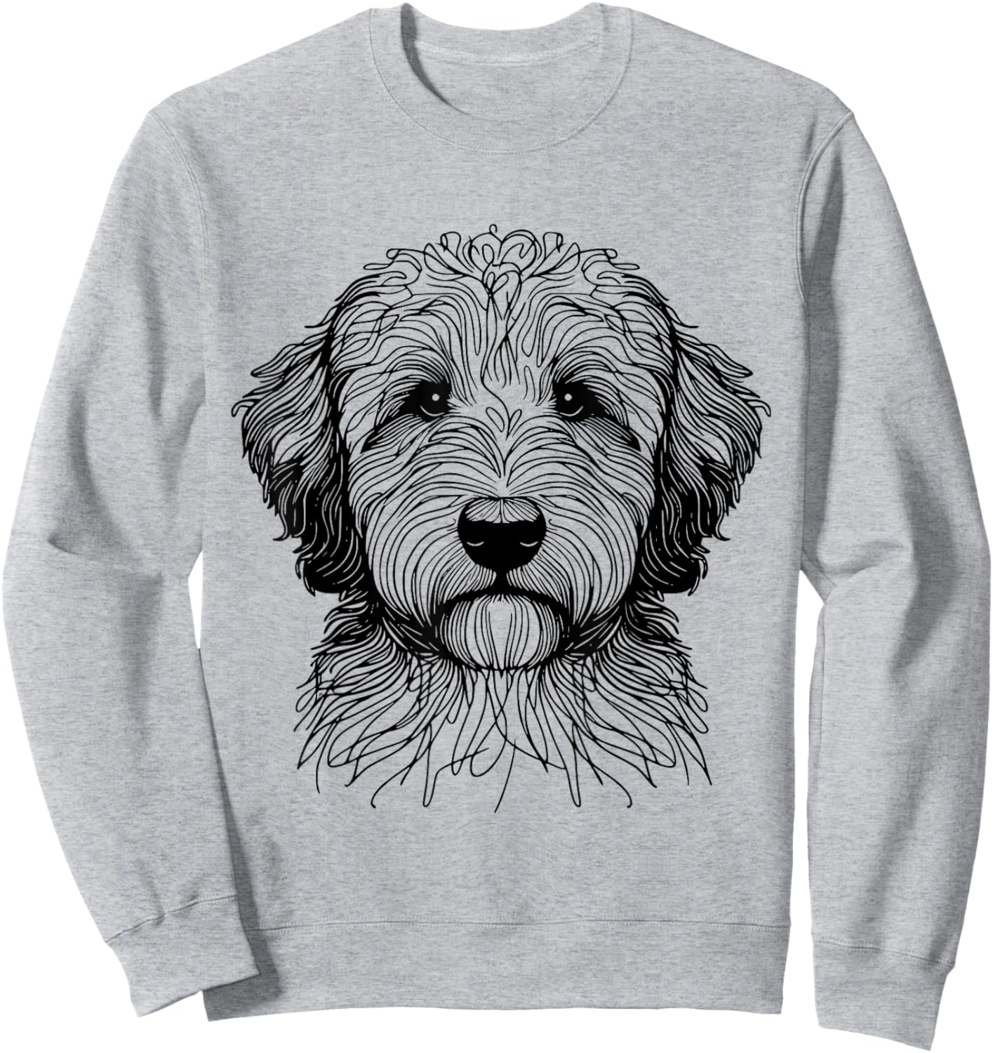 Dog Fingerprint - Aussiedoodle Dad Mom Women Sweatshirt - Sweatshirt | Ash